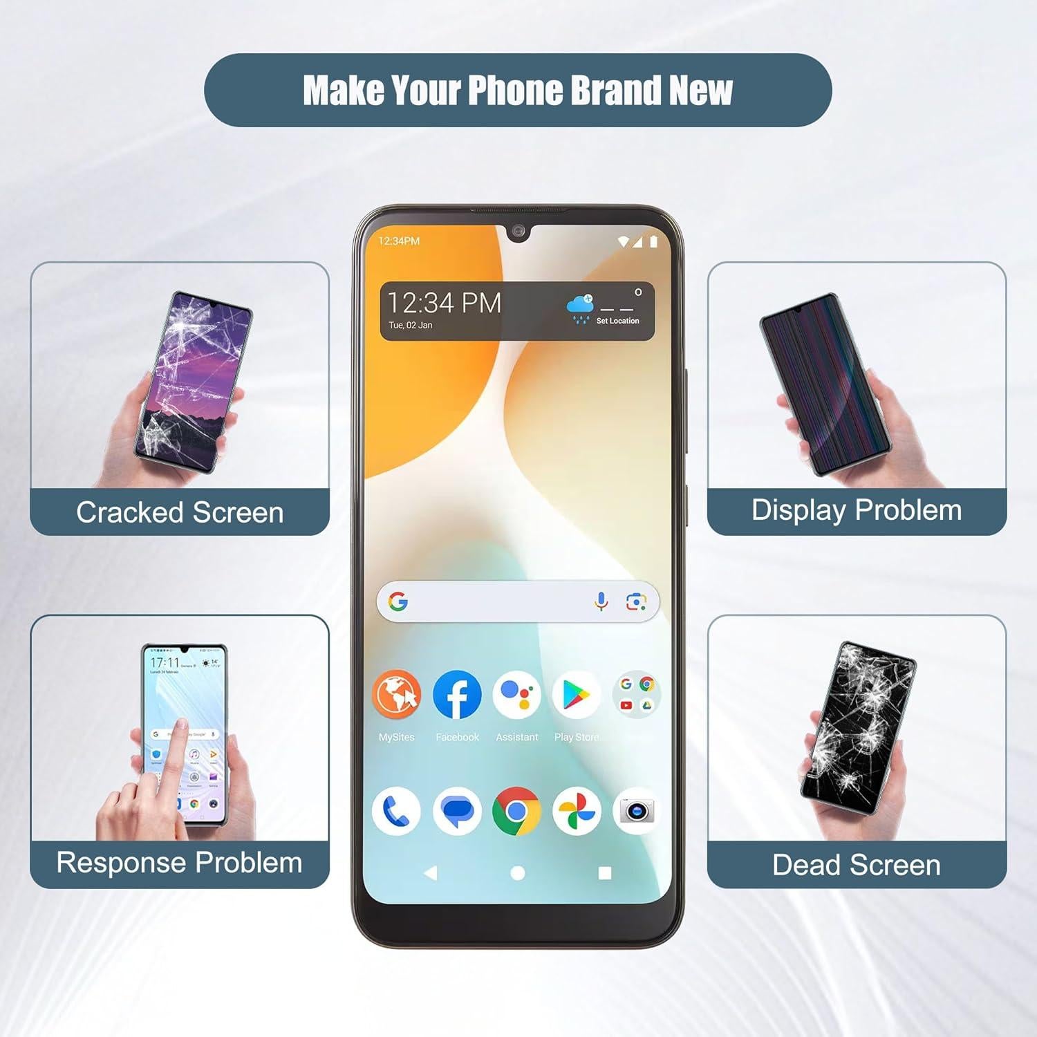 Pantalla LCD Táctil Digitalizador BLU View 5 PRO 6.75" Negro