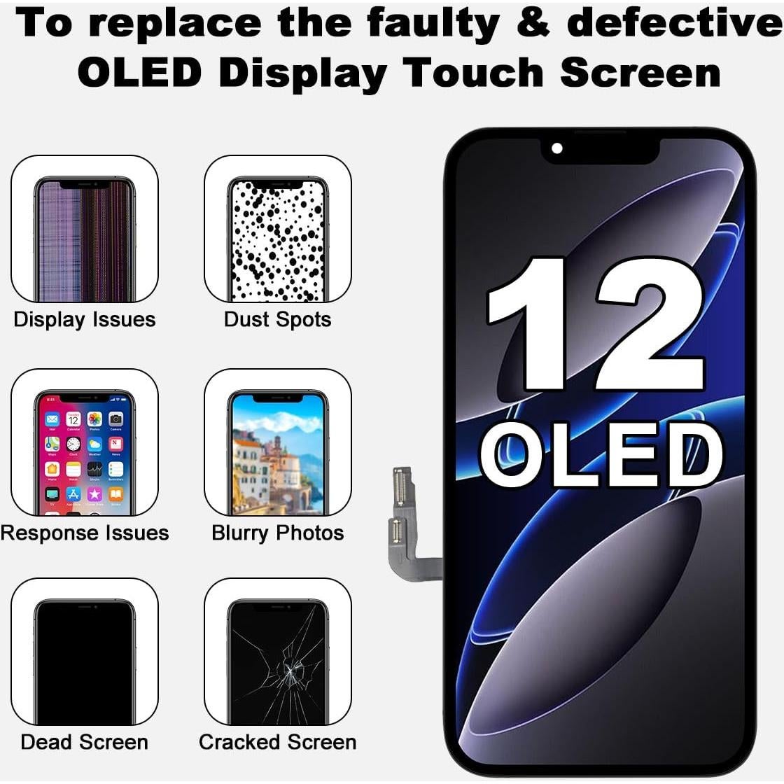 Reemplazo Pantalla OLED para iPhone 12/12 Pro 6.1" SIMDOG