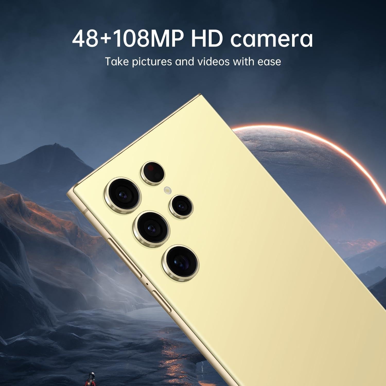 C24 Ultra Smartphone 5G Yemjaw 16GB RAM 512GB Amarillo