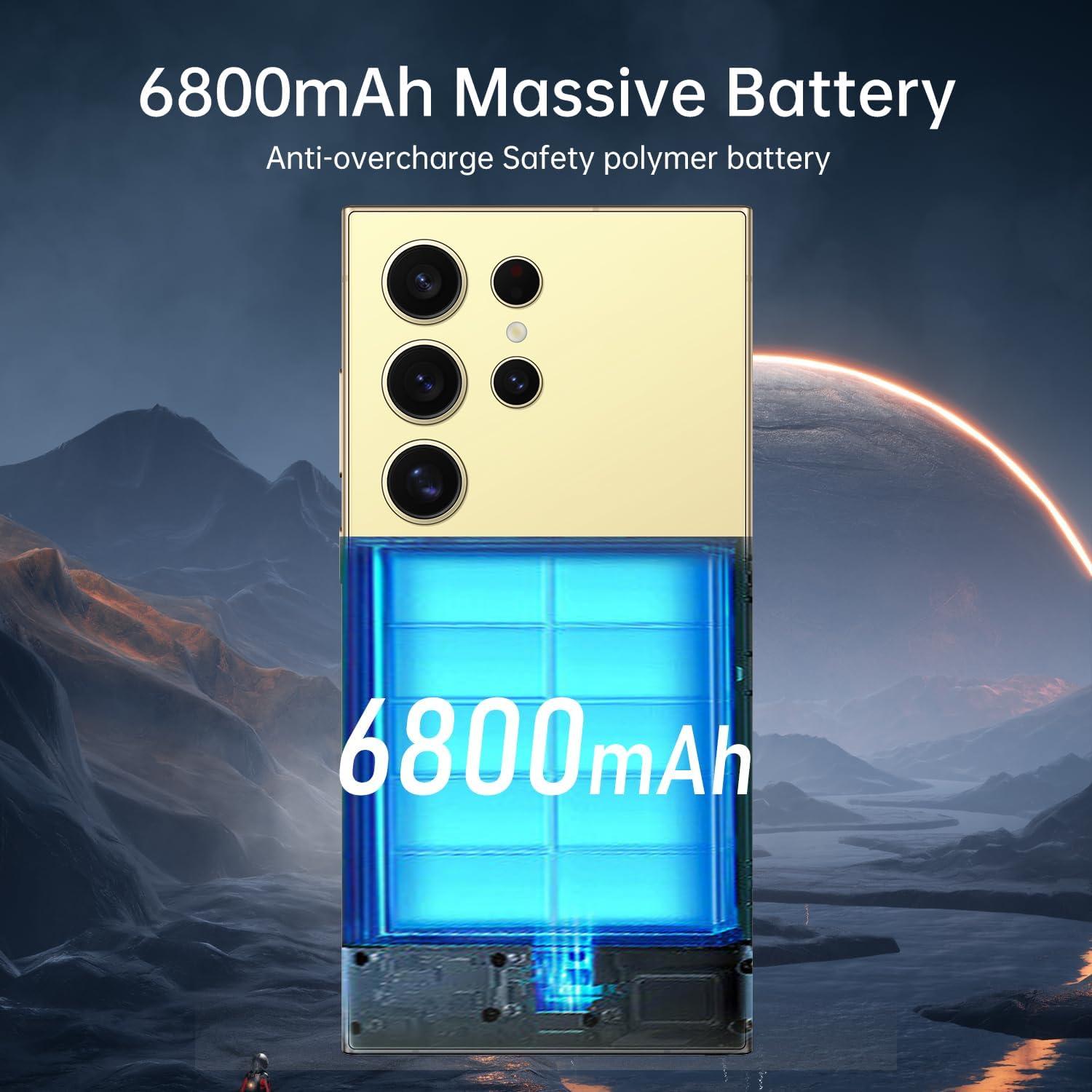 C24 Ultra Smartphone 5G Yemjaw 16GB RAM 512GB Amarillo