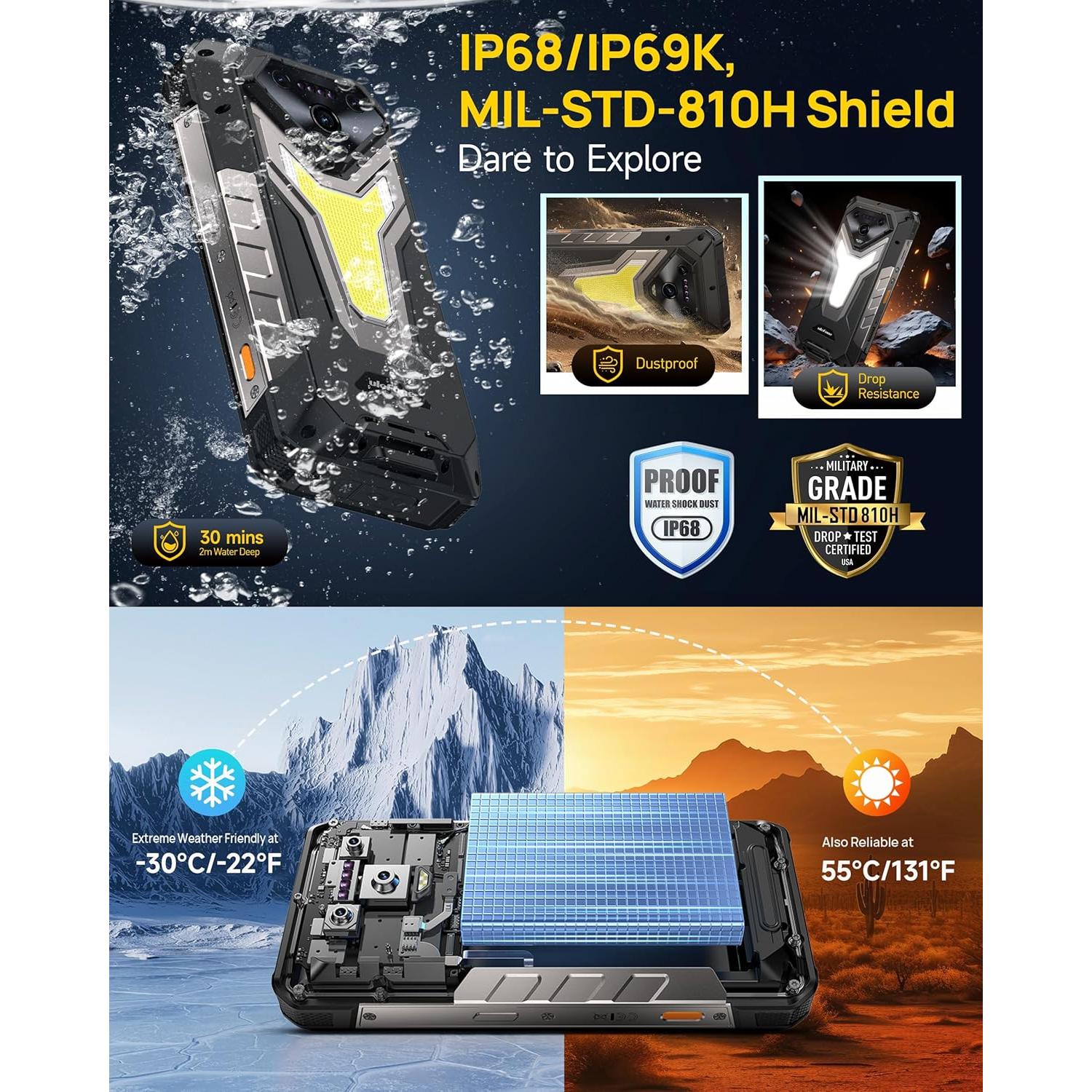 Ulefone Armor 34 5G Teléfono Resistente 32GB+512GB 25500mAh