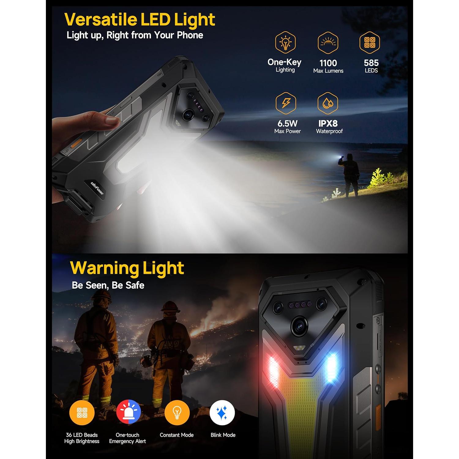 Ulefone Armor 34 5G Teléfono Resistente 32GB+512GB 25500mAh