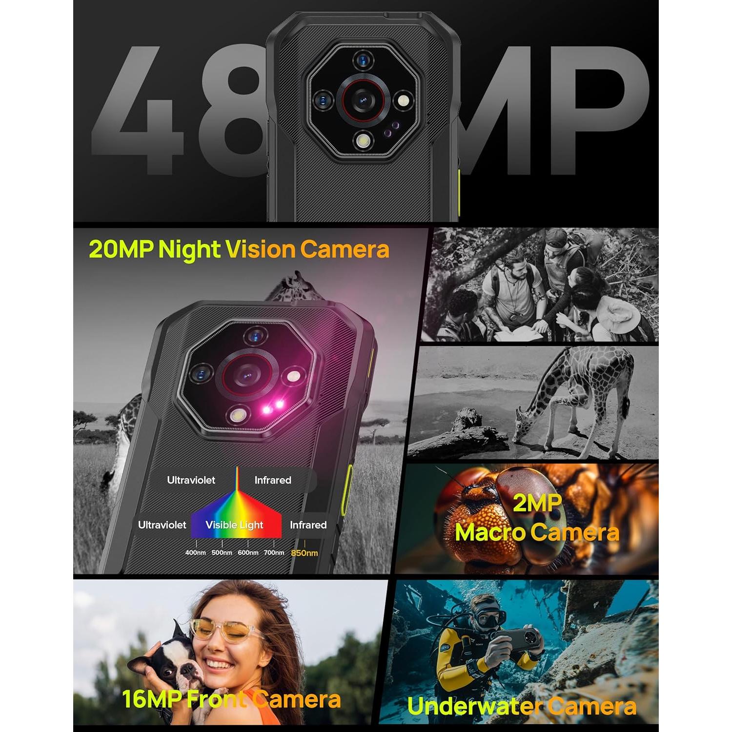 Ulefone Armor X32 Teléfono Resistente 12GB 128GB IP68 Naranja