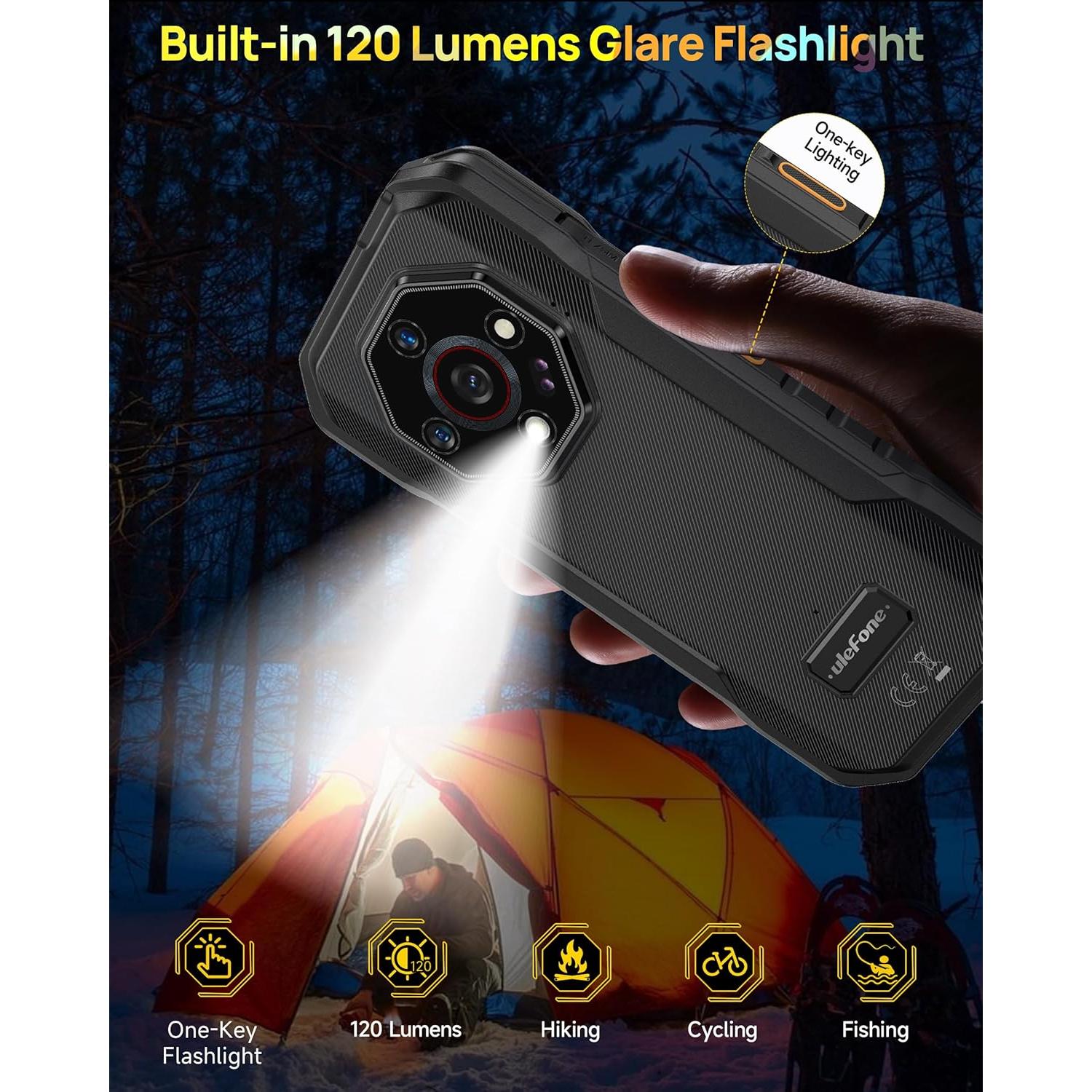 Ulefone Armor X32 Teléfono Resistente 12GB 128GB IP68 Naranja