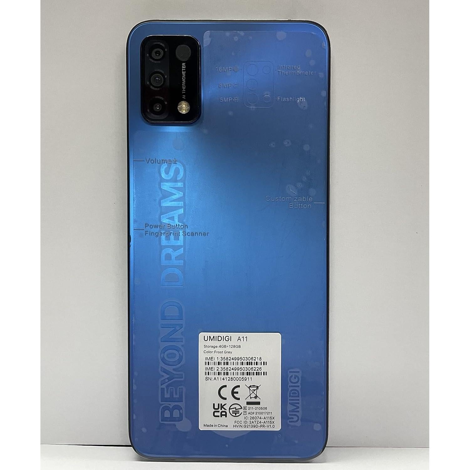 Smartphone UMIDIGI A11 4GB RAM 128GB Azul Bruma 6.53" FHD