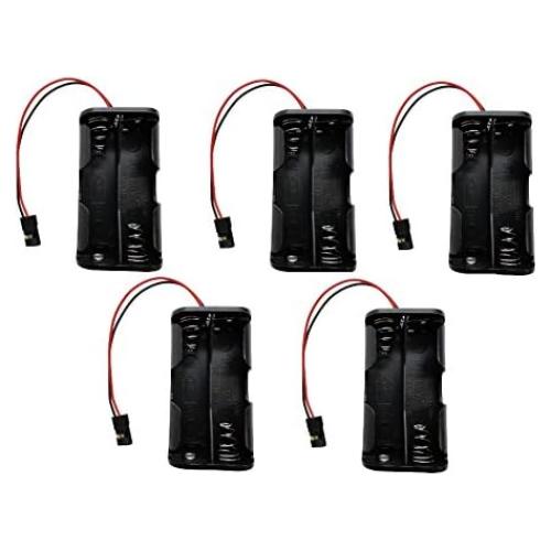 Soporte de Batería AA Apex RC Products - 4 Celdas - Paquete de 5