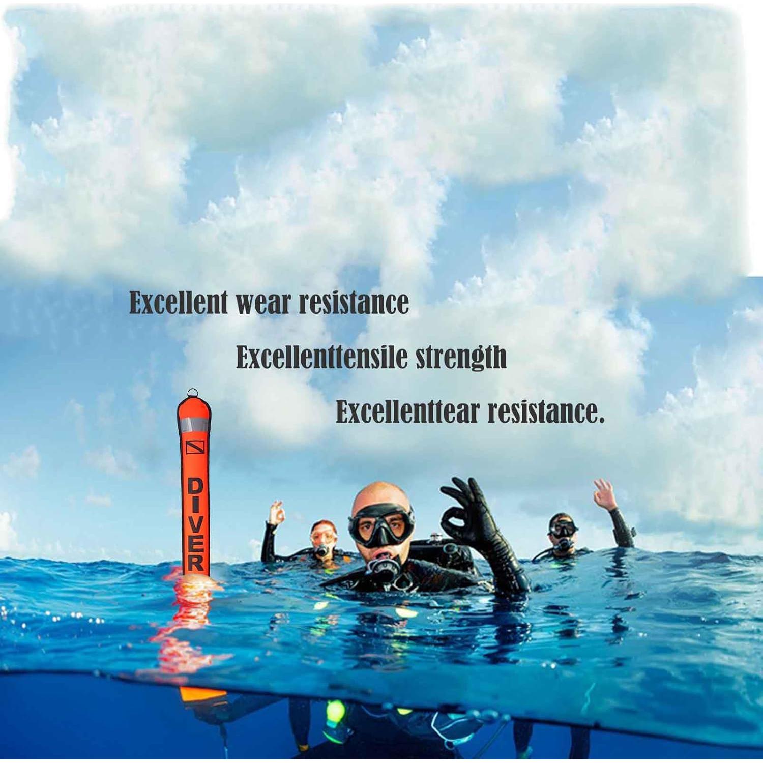 Juego de Boyas de Buceo LalaKoo 1.52m Alta Visibilidad