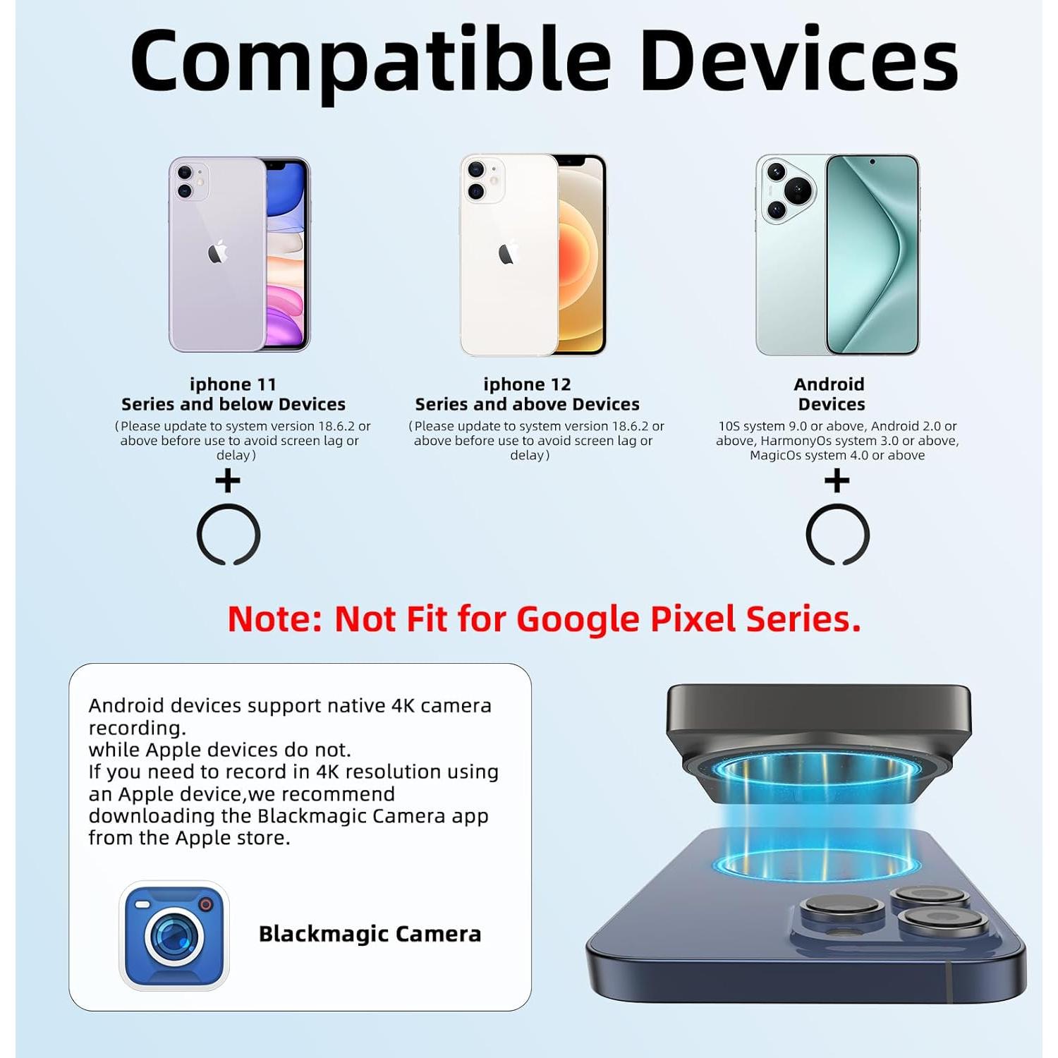 Pantalla Monitor Selfie CONNOVA 1080P Inalámbrica para Teléfono