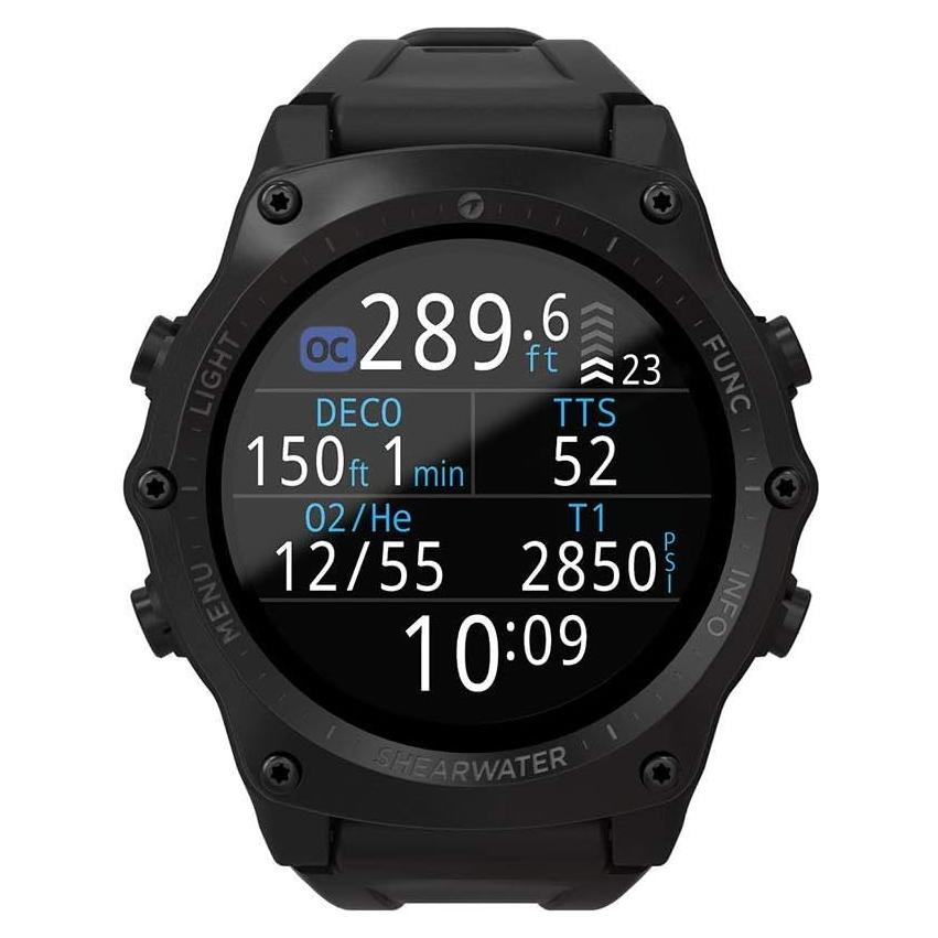 Computadora de buceo Shearwater Teric Negro 12.7 cm