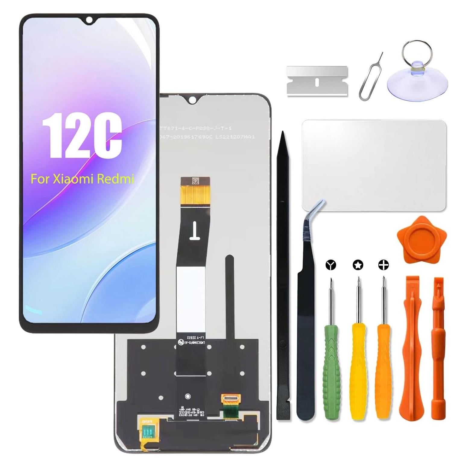Pantalla LCD Reemplazo Xiaomi Redmi 12C + Kit de Reparación