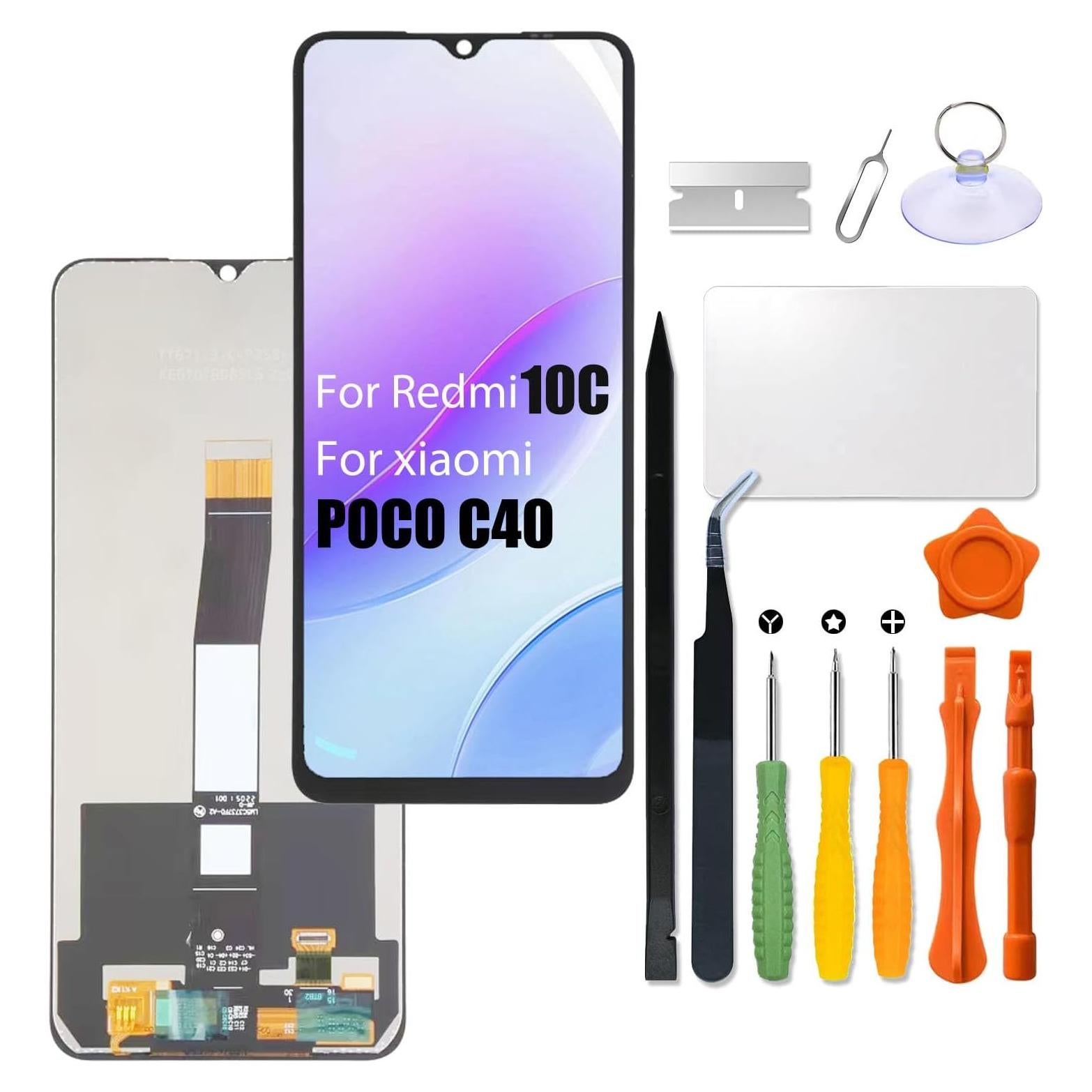 Pantalla LCD de Reemplazo Xiaomi Redmi 10C con Kit de Reparación