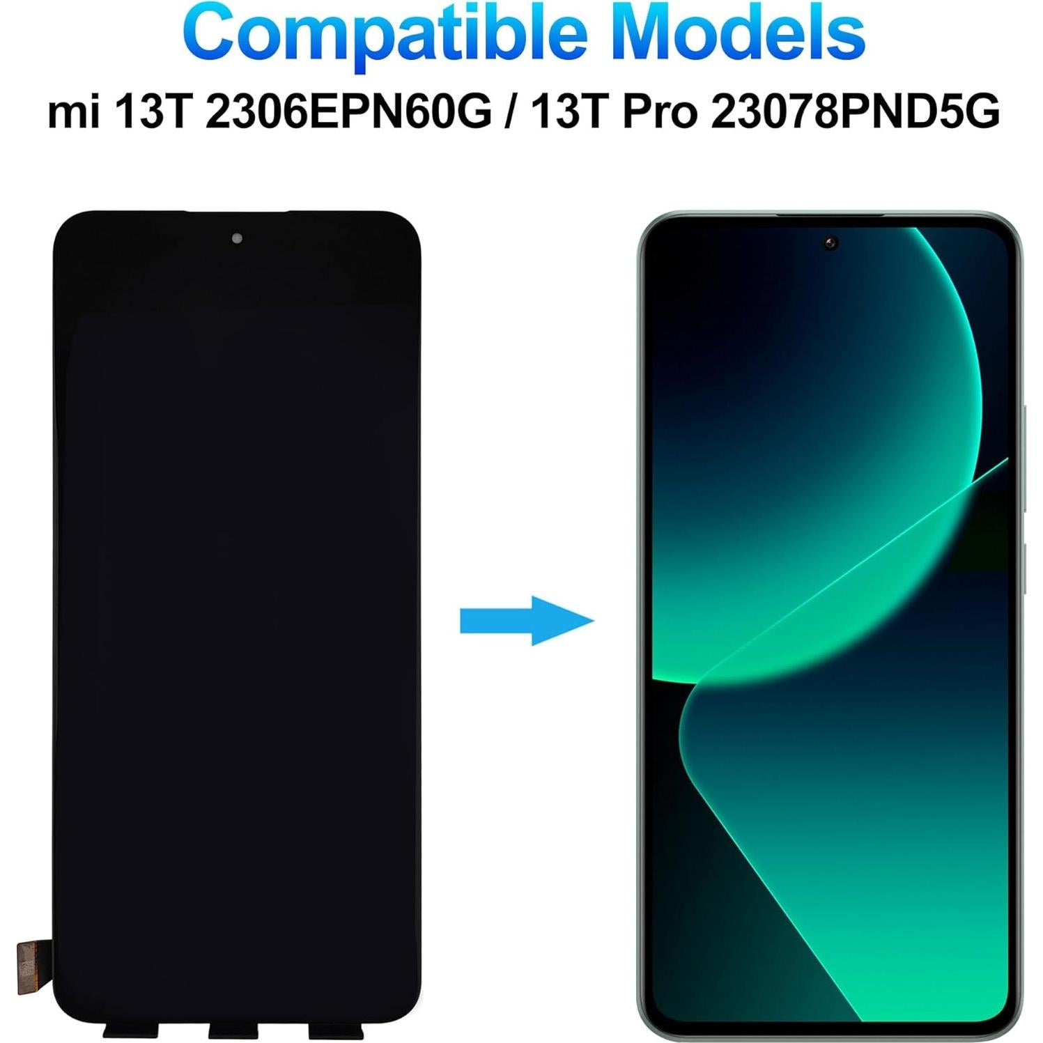Pantalla AMOLED 6.67" Compatible Xiaomi 13T/13T Pro - Kit de Reparación
