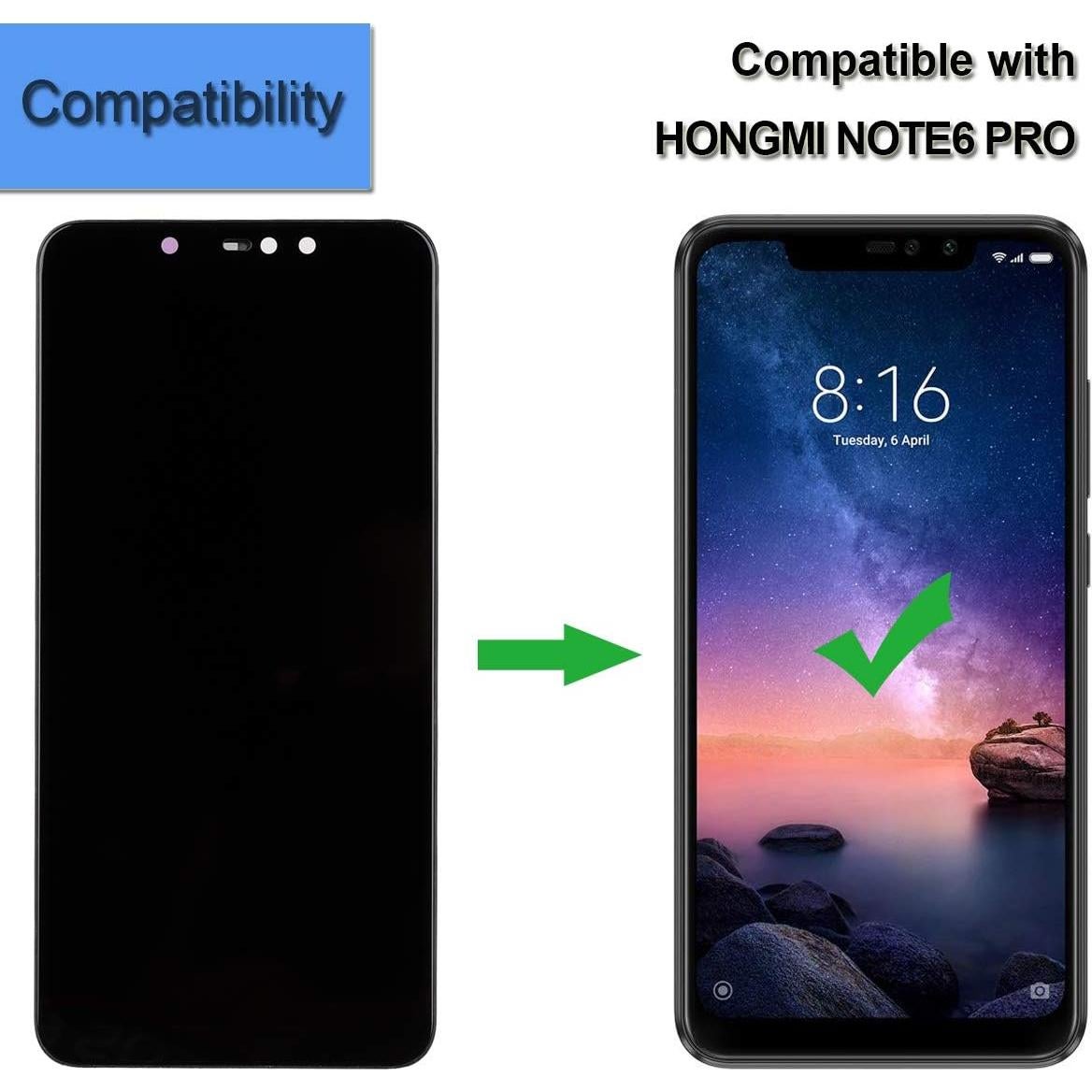 Pantalla Táctil LCD Xiaomi Redmi Note 6 Pro + Herramientas