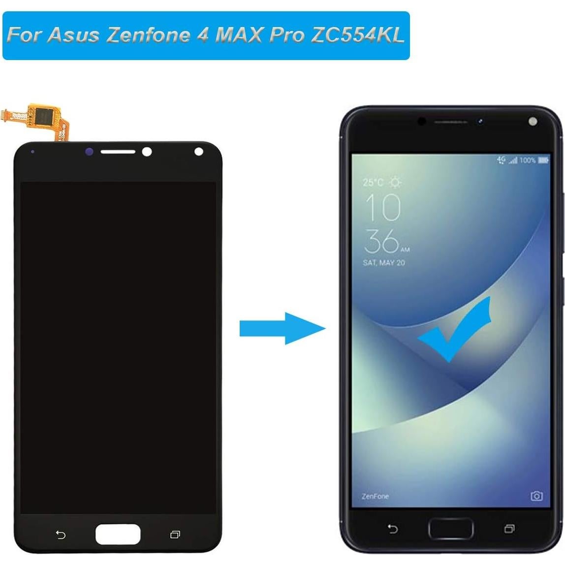 Pantalla LCD Reemplazo Asus Zenfone 4 MAX ZC554KL 166g