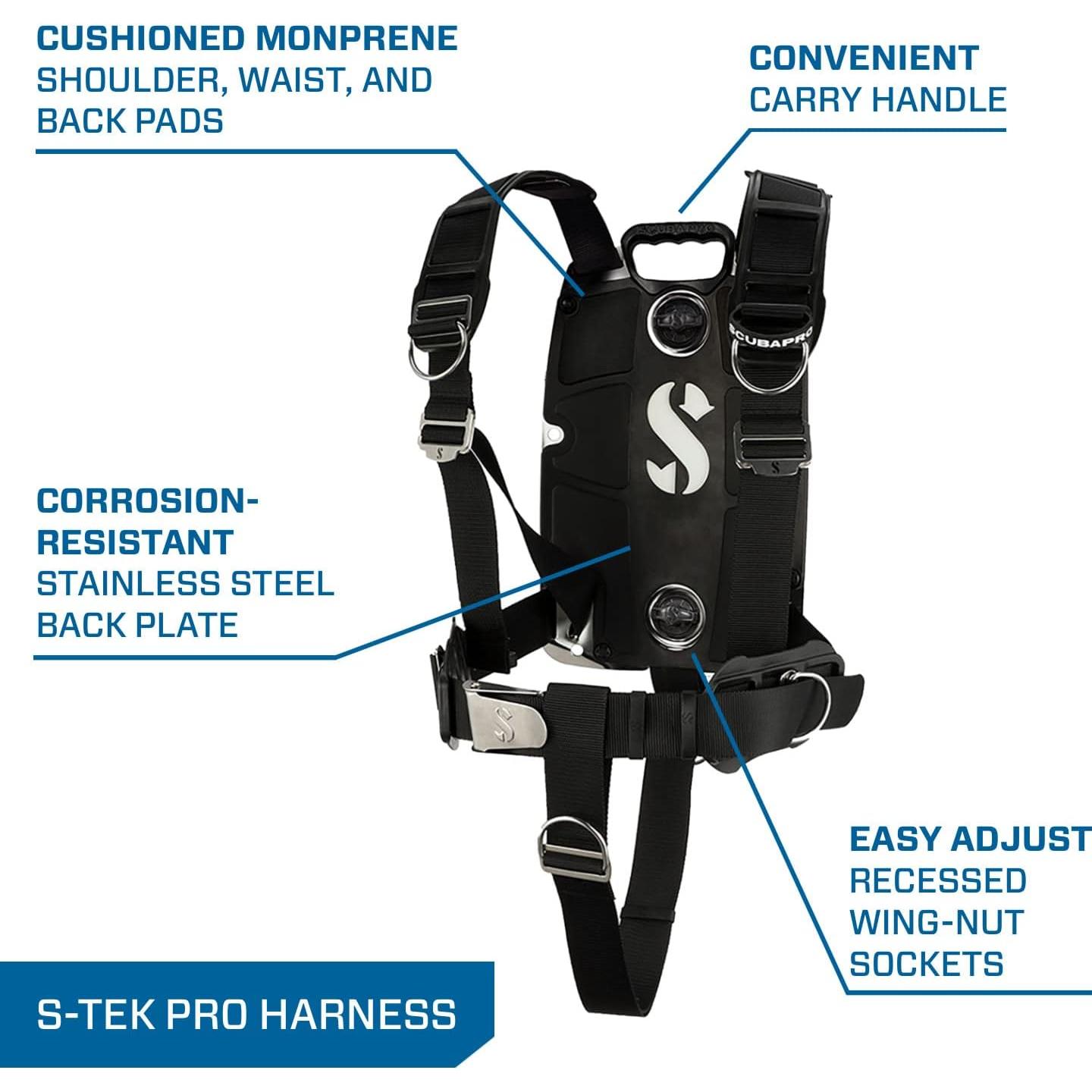 Sistema SCUBAPRO S-Tek Pro Buceo Técnico Ala Donut 30 lbs
