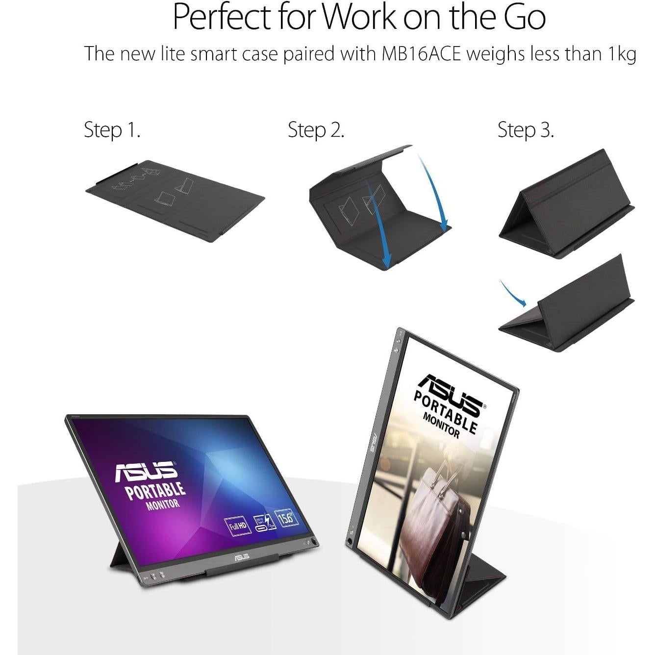 Monitor Portátil ASUS ZenScreen MB16ACE 15.6" Full HD USB-C