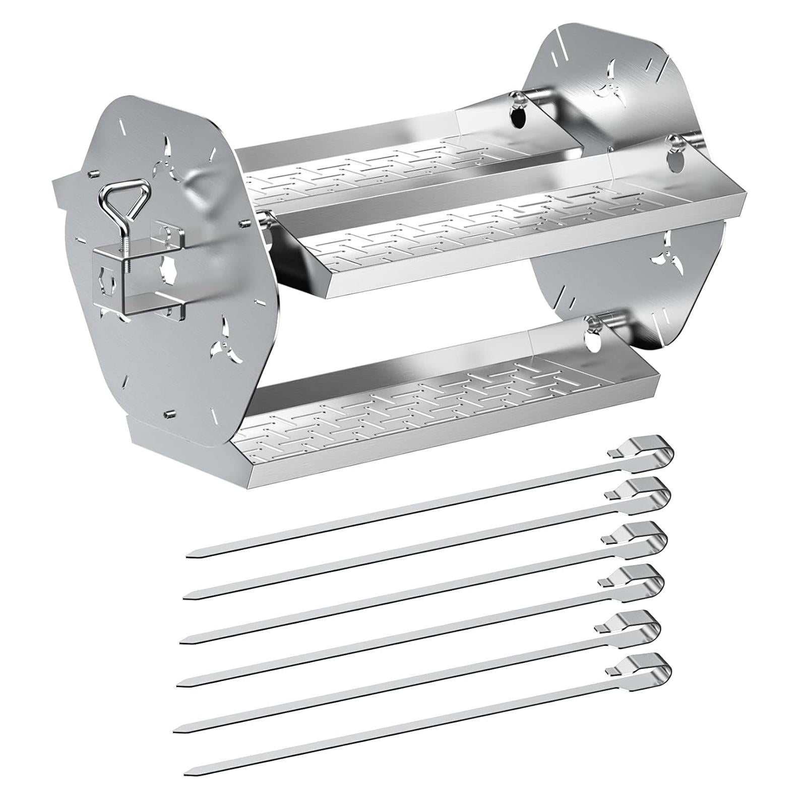 Bandeja Rotisserie Skyflame 2 en 1 con Pinchos y Canasta