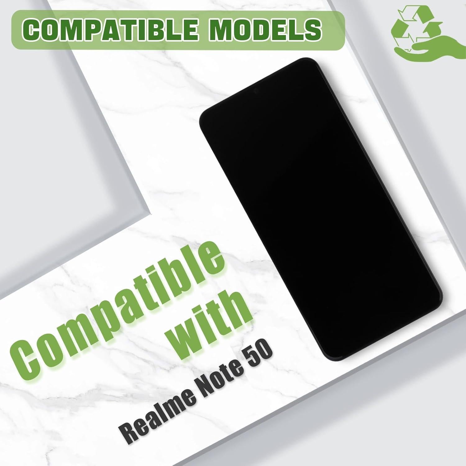 Reemplazo Pantalla LCD Realme Note 50 RMX3834 Negro con Kit