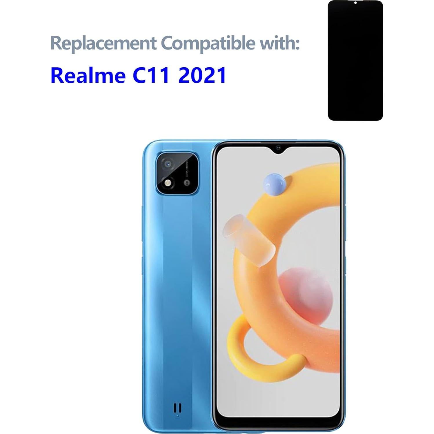 Pantalla LCD Táctil Compatible Realme C11 2021 6.52" Negro