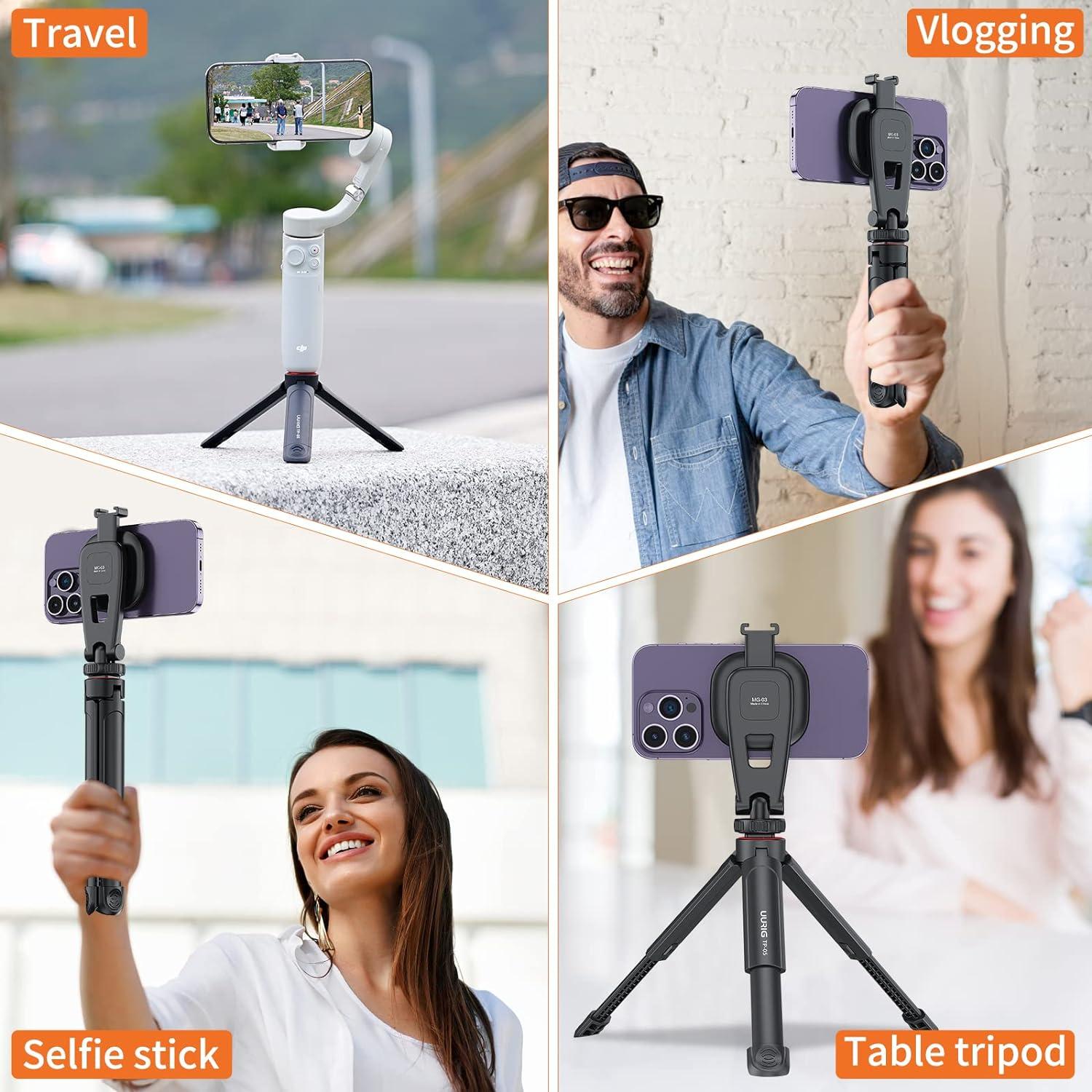 Trípode Mini UURIG TP05 Extensible para Cámara y Selfie