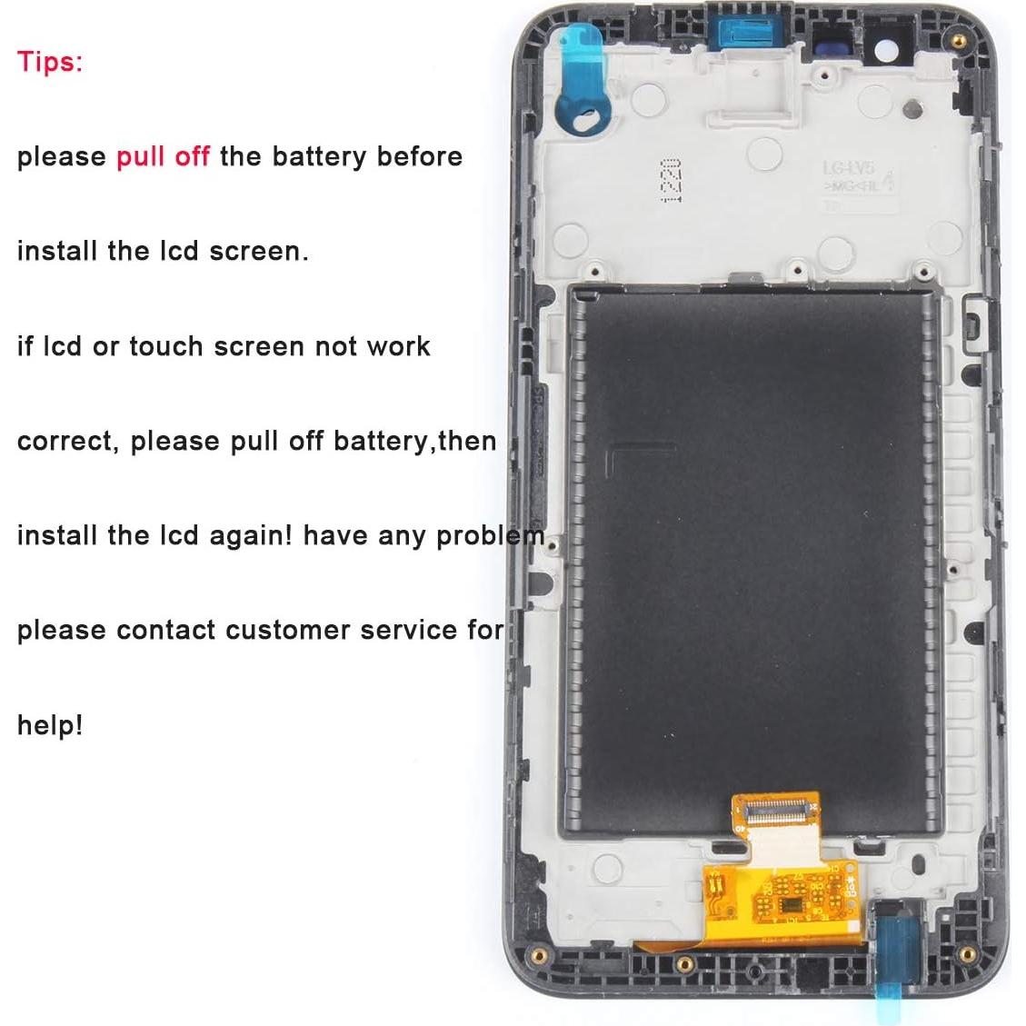Reemplazo Pantalla LCD con Marco para LG K20 Plus 2017