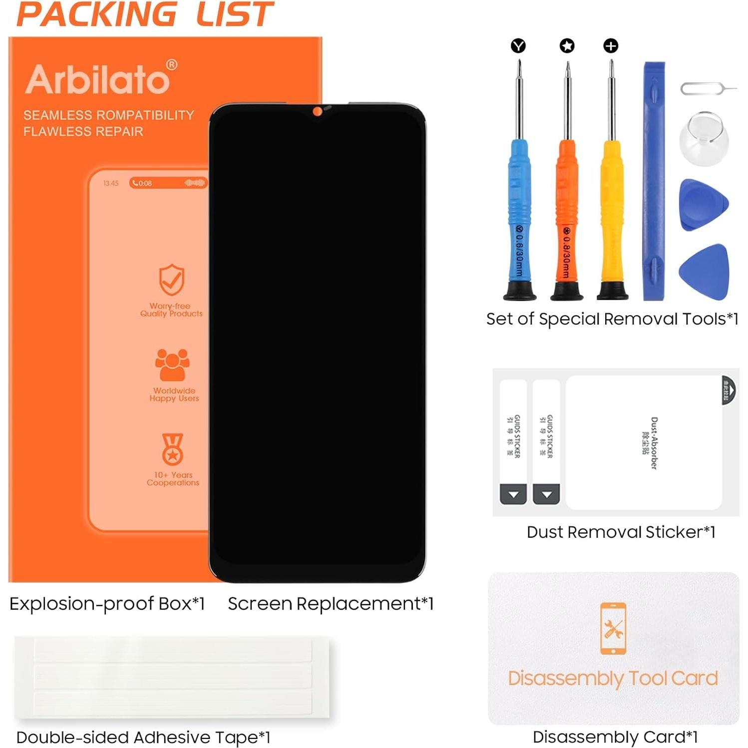 Pantalla LCD Reemplazo LG Stylo 6 Negro con Marco 17.27 cm