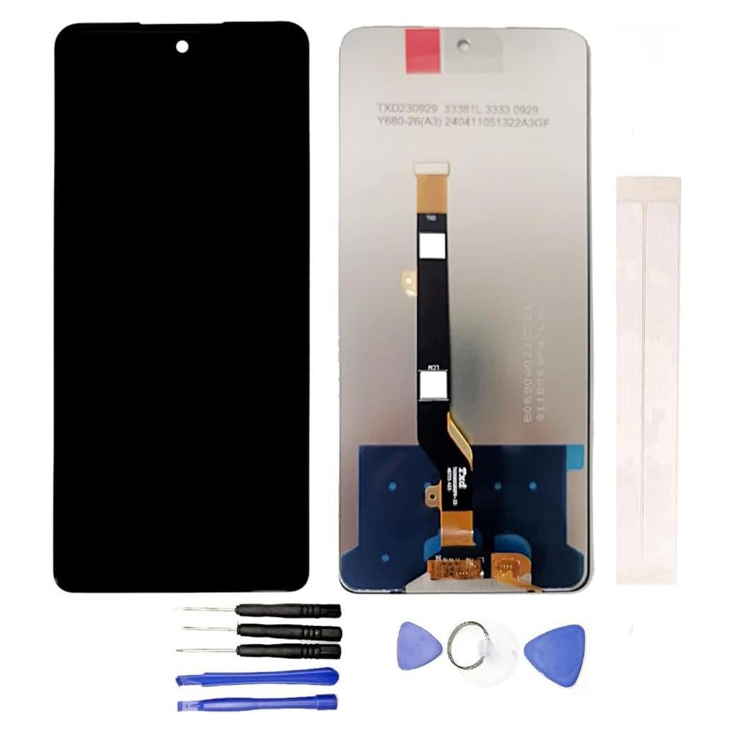 Pantalla LCD Reemplazo JayTong para Tecno Spark 20 Pro KJ6 Negra
