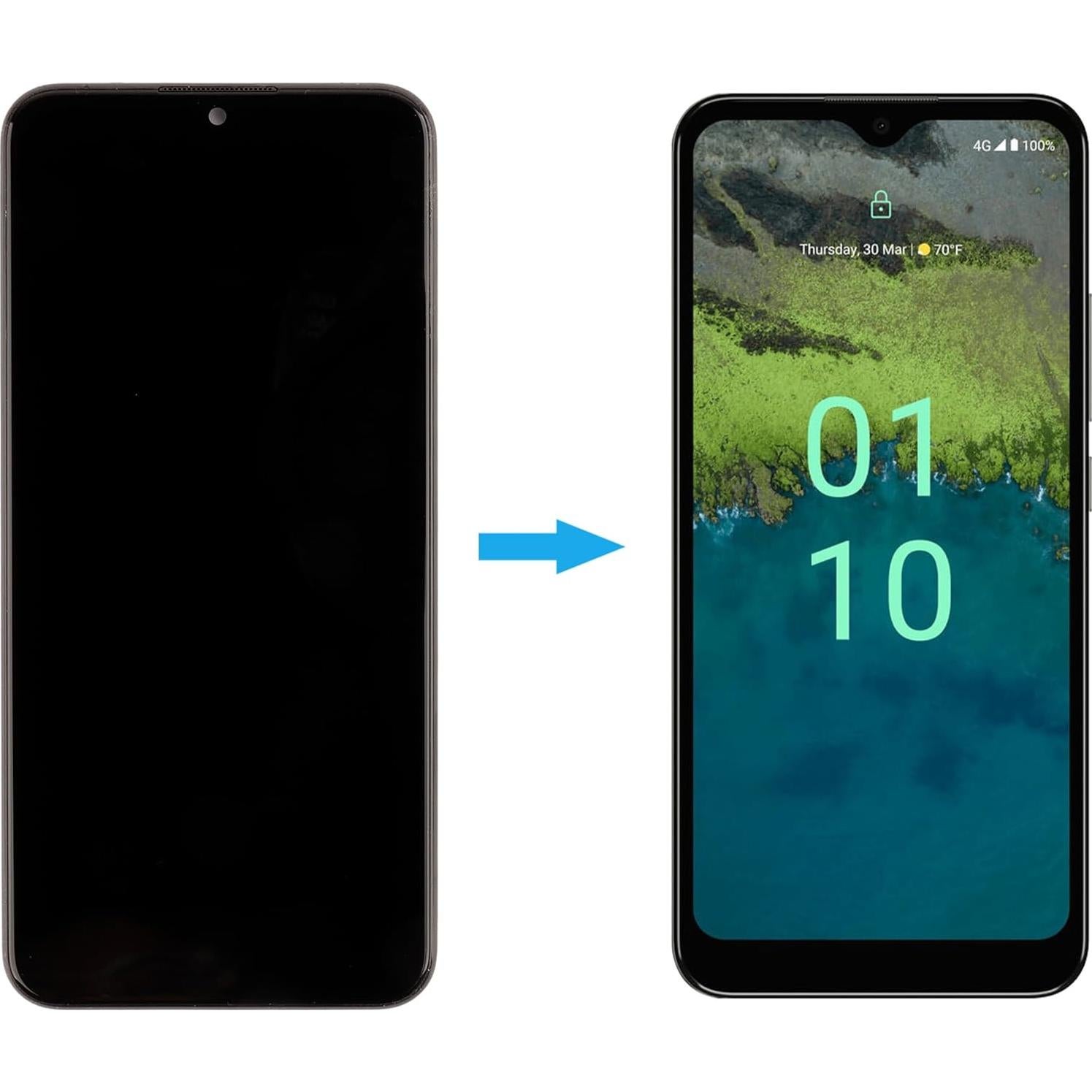 Reemplazo Pantalla LCD Táctil Negro Nokia C110 N156DL