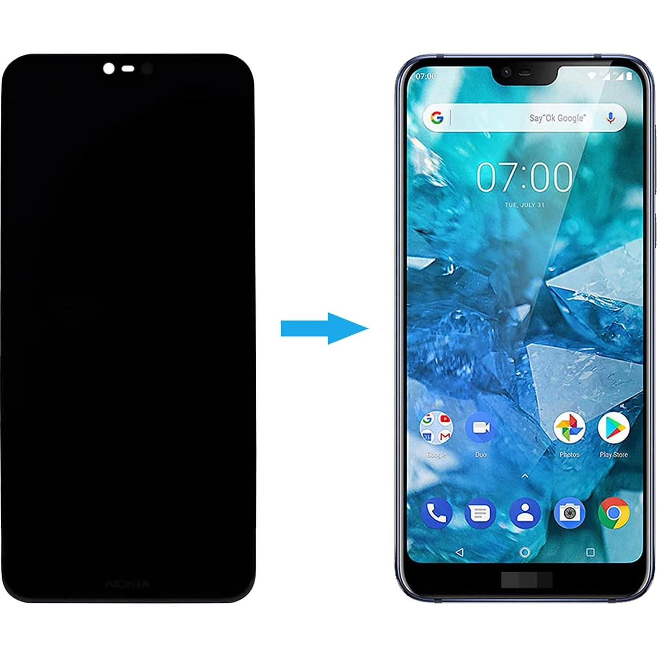 Pantalla LCD Táctil Compatible Nokia 7.1 TA-1100/TA-1097/TA-1085/TA-1095/TA-1096