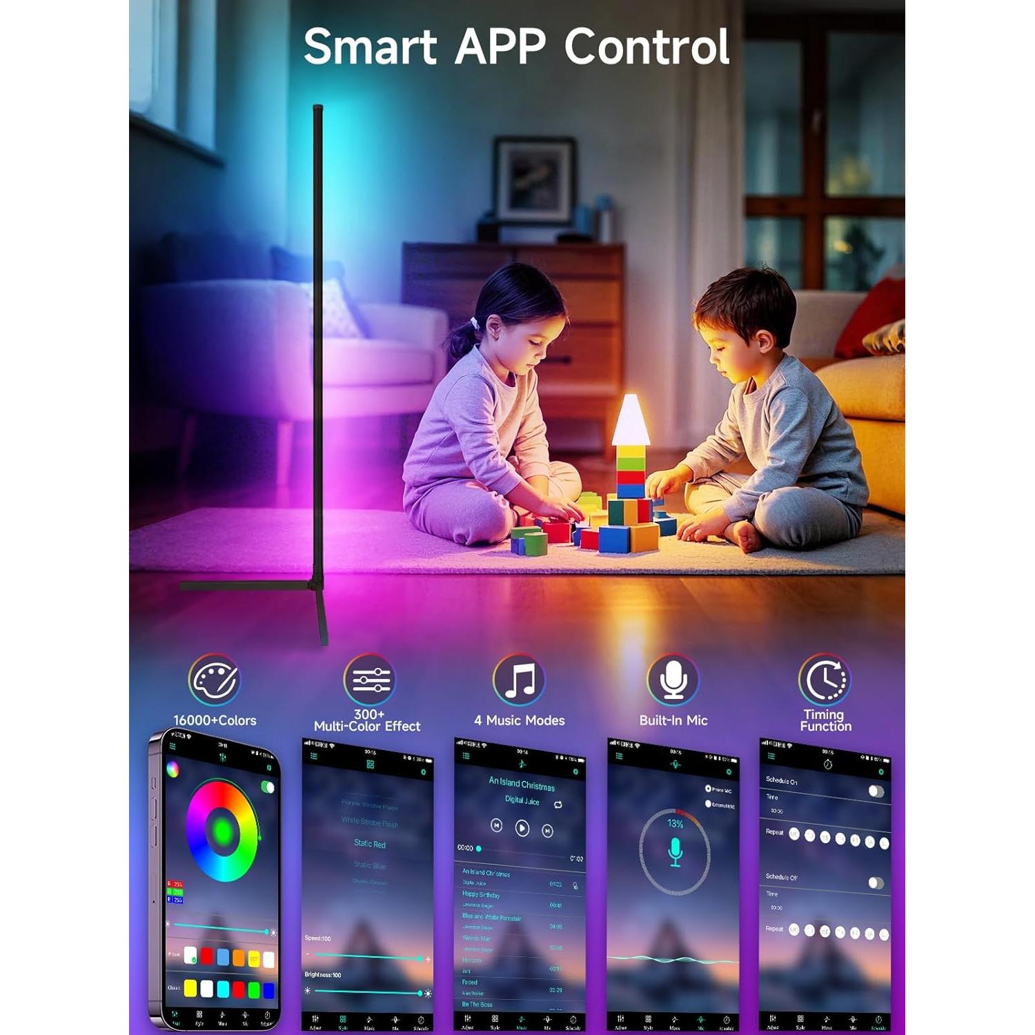 Lámpara LED RGB Tyute T-600 con Control Remoto y App
