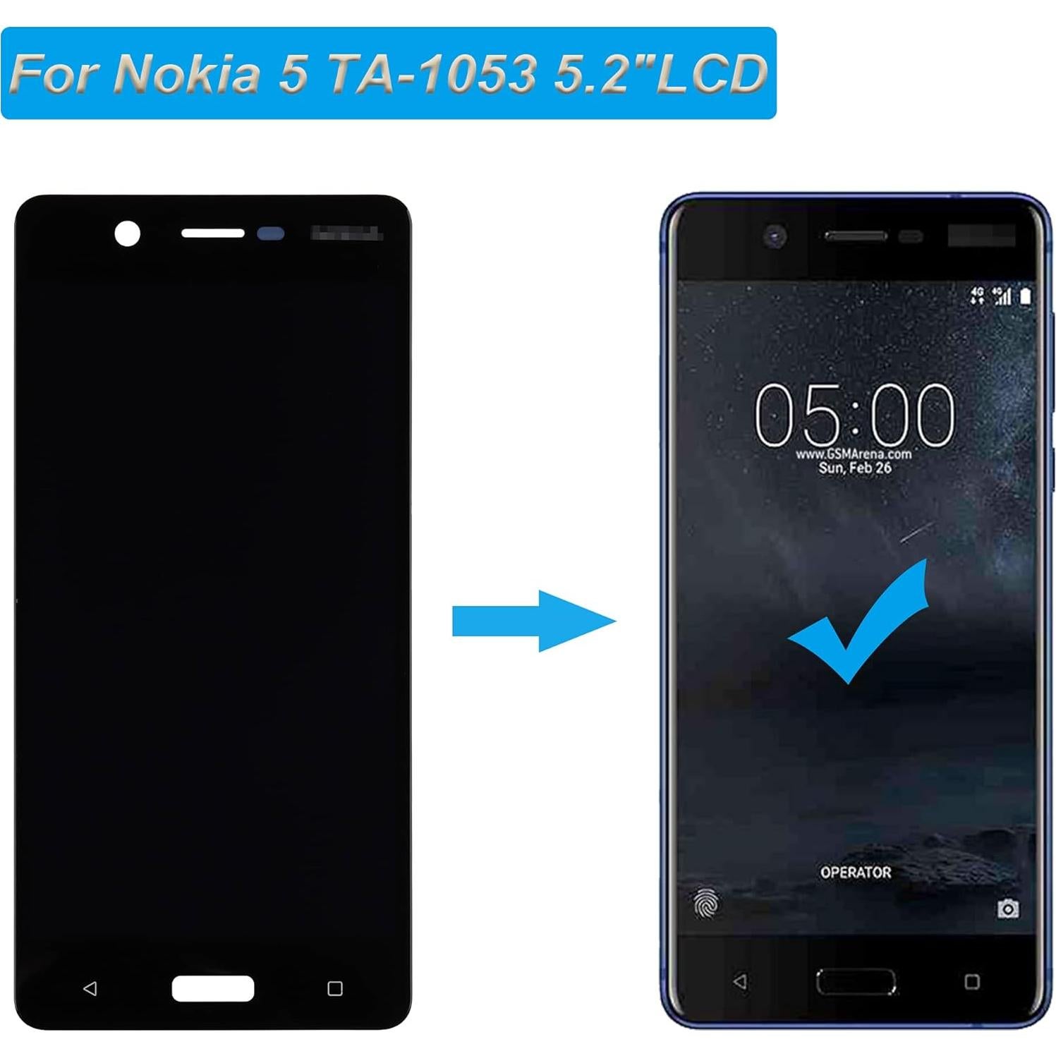 Pantalla LCD Compatible Nokia 5 TA-1053/TA-1024/TA-1044 5.2"
