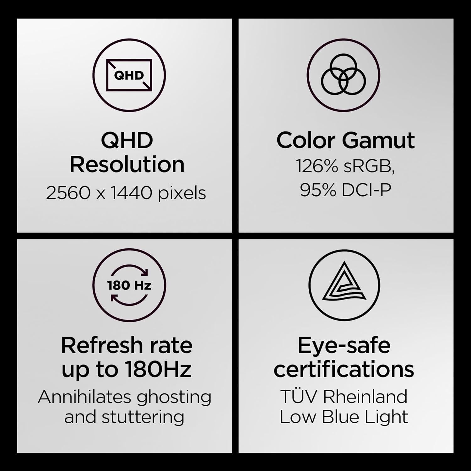 Monitor de Juegos Lenovo Legion Y27q-30 27" QHD IPS 180Hz