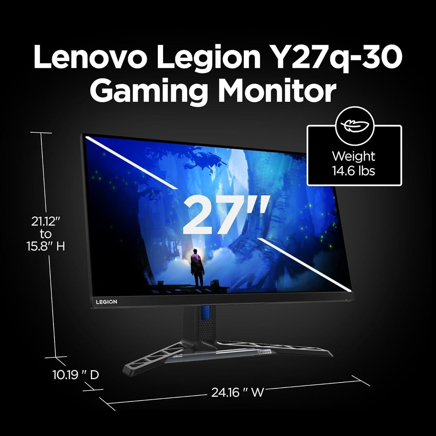 Monitor de Juegos Lenovo Legion Y27q-30 27" QHD IPS 180Hz
