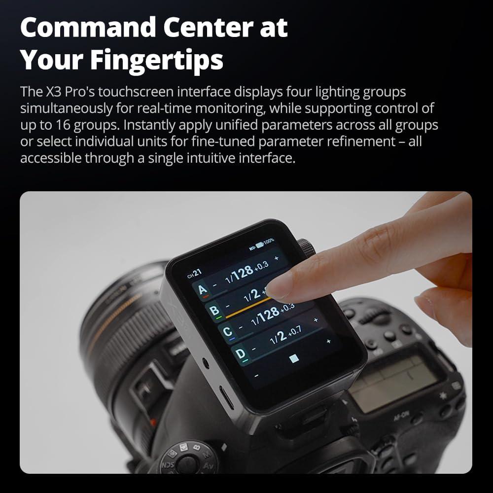 Disparador Inalámbrico TTL Godox X3 Pro para Sony, Pantalla 2.4"