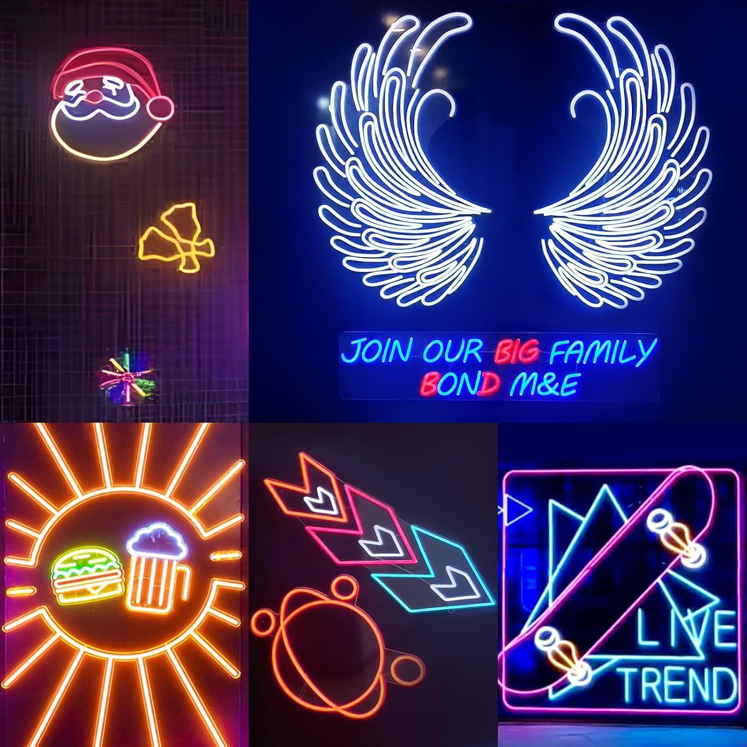 Luces de Cuerda LED Neón KANTUTOE 5m RGB IP67 Control Remoto