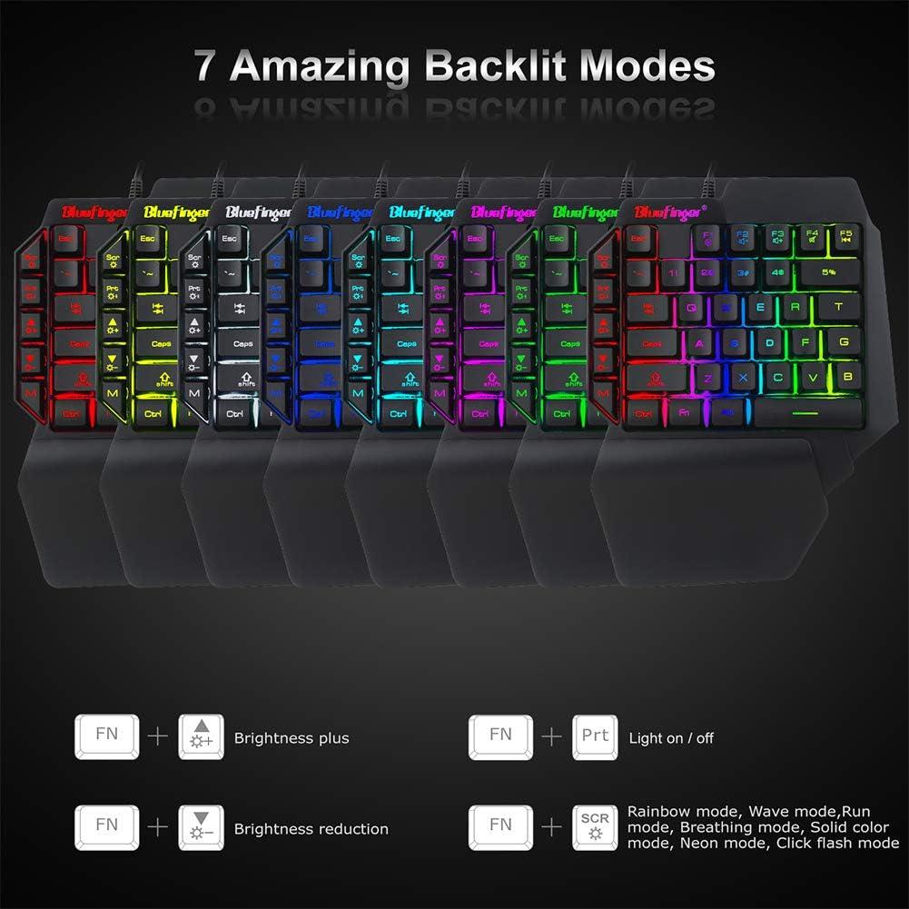 Combo Teclado Gaming RGB y Ratón Retroiluminado BlueFinger