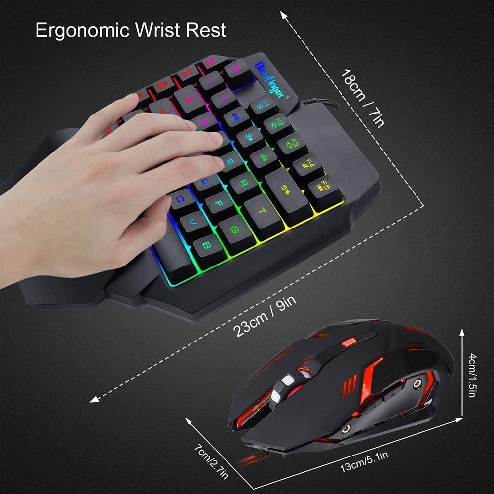 Combo Teclado Gaming RGB y Ratón Retroiluminado BlueFinger