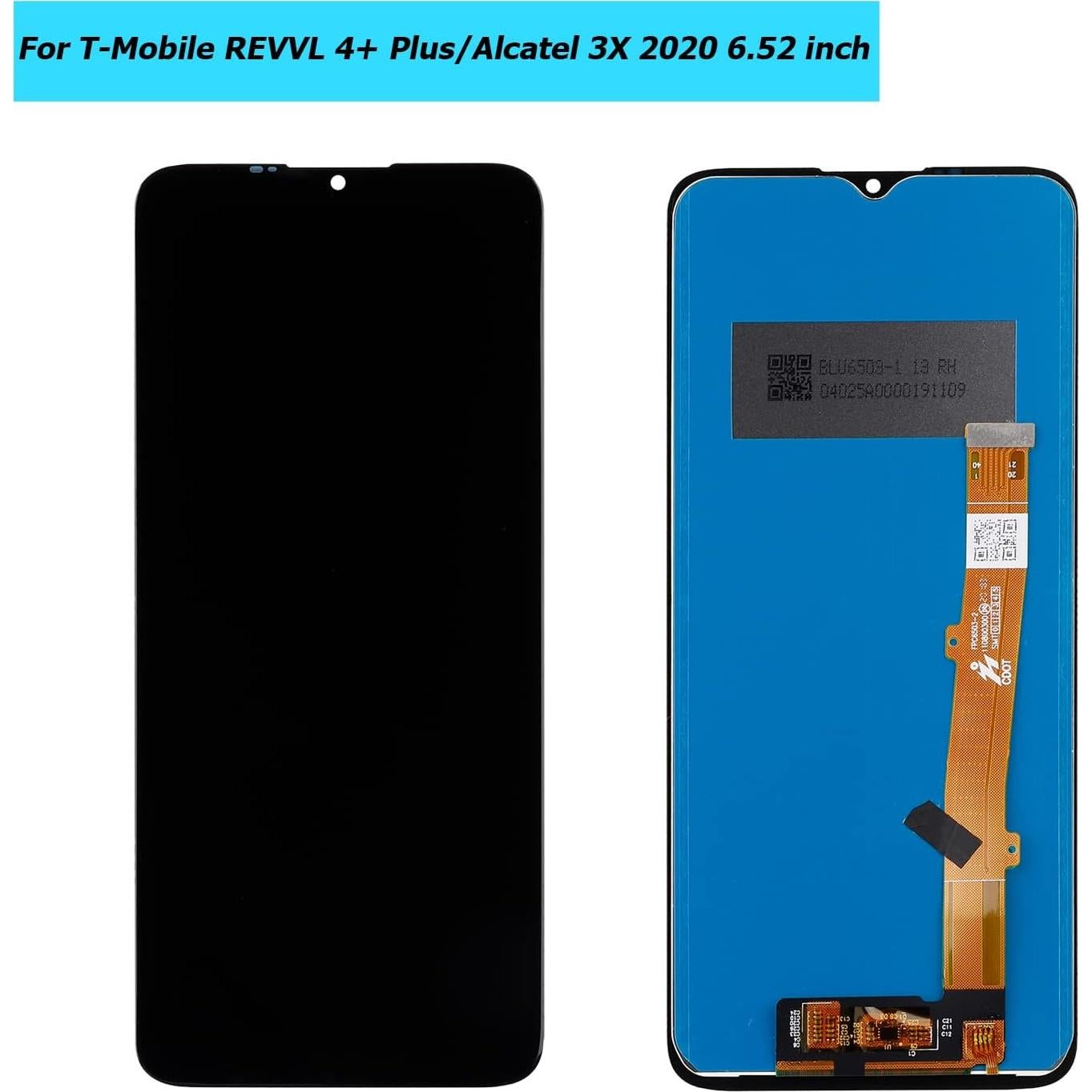 Reemplazo Pantalla Táctil LCD Vvsialeek para T-Mobile REVVL 4+ Plus