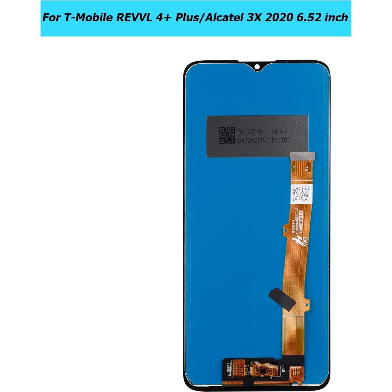 Reemplazo Pantalla Táctil LCD Vvsialeek para T-Mobile REVVL 4+ Plus