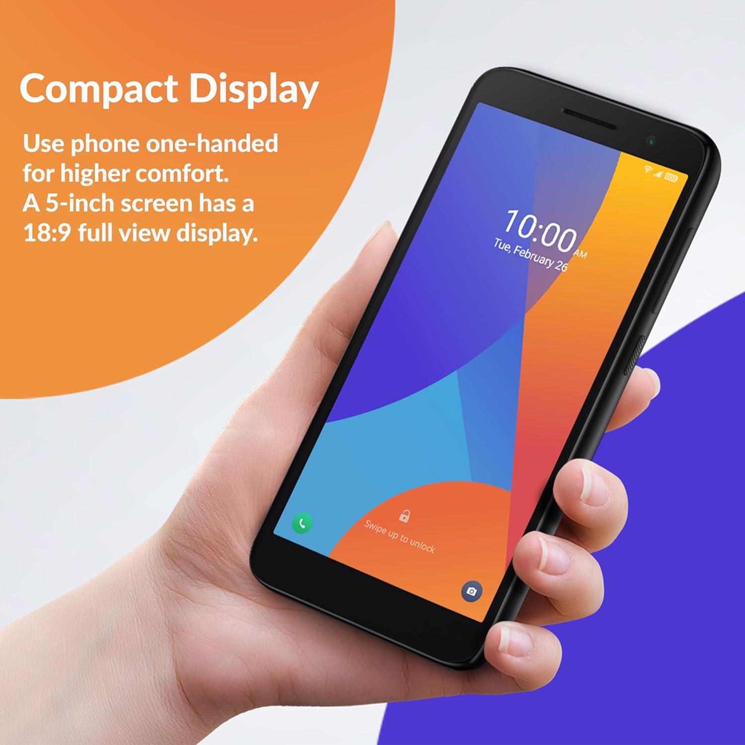 Smartphone Alcatel 1 16GB Pantalla 5" Dual SIM 4G Negro