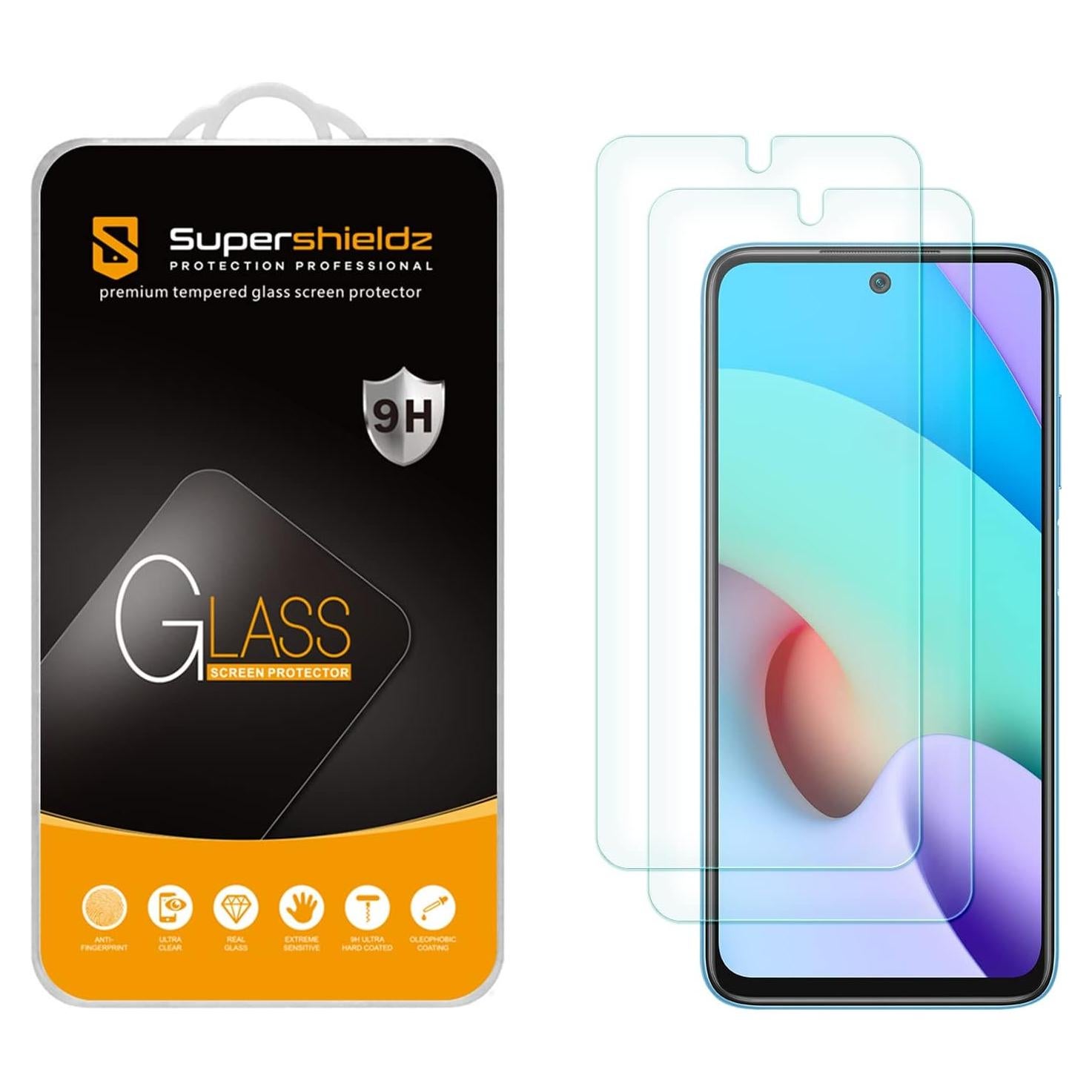 Protector de Pantalla Vidrio Templado Supershieldz para Xiaomi Redmi 10 - 2 Pack