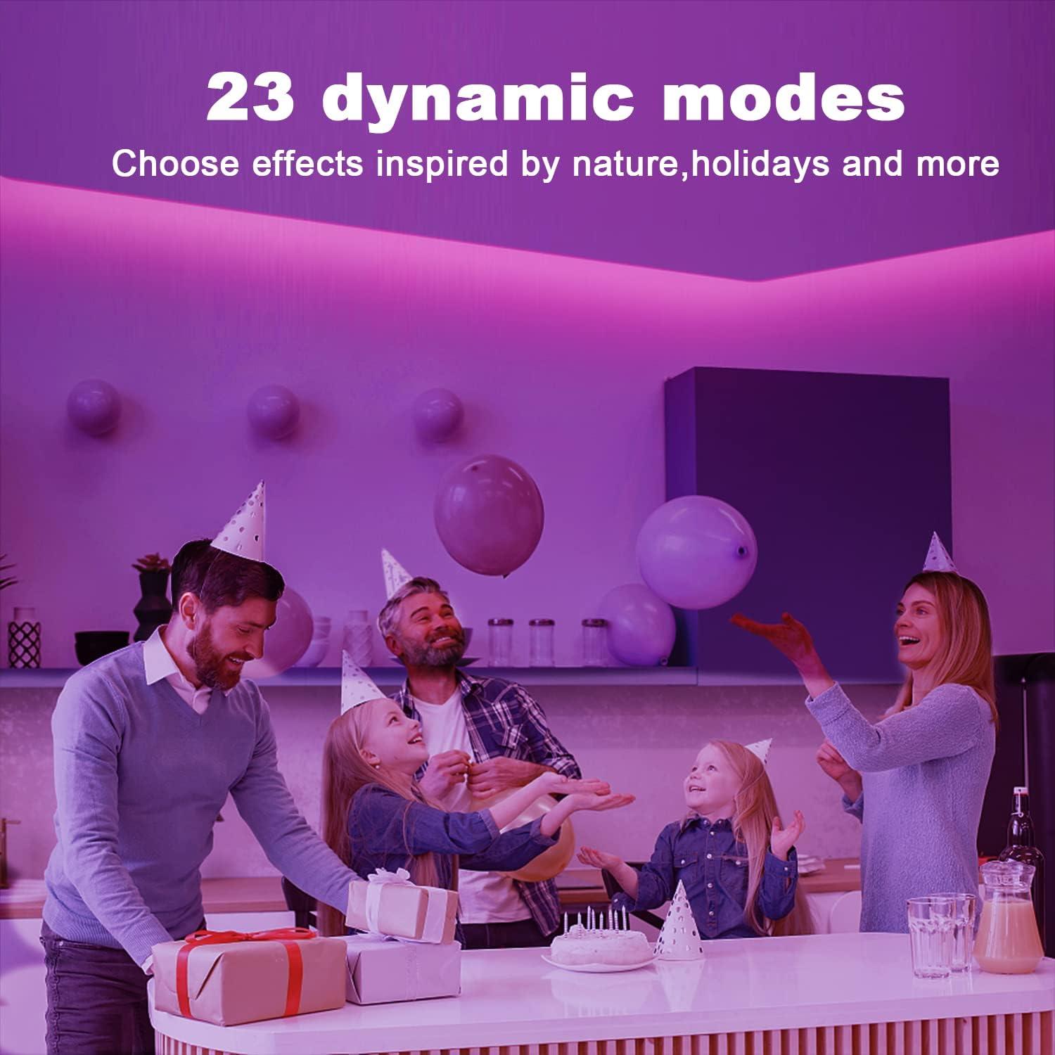 Tiras LED Dalattin 200 m RGB con control APP y remoto