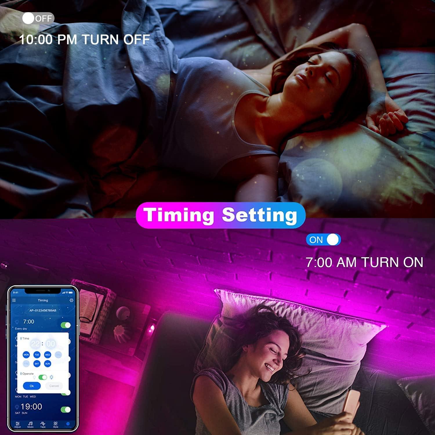 Tiras LED Dalattin 200 m RGB con control APP y remoto