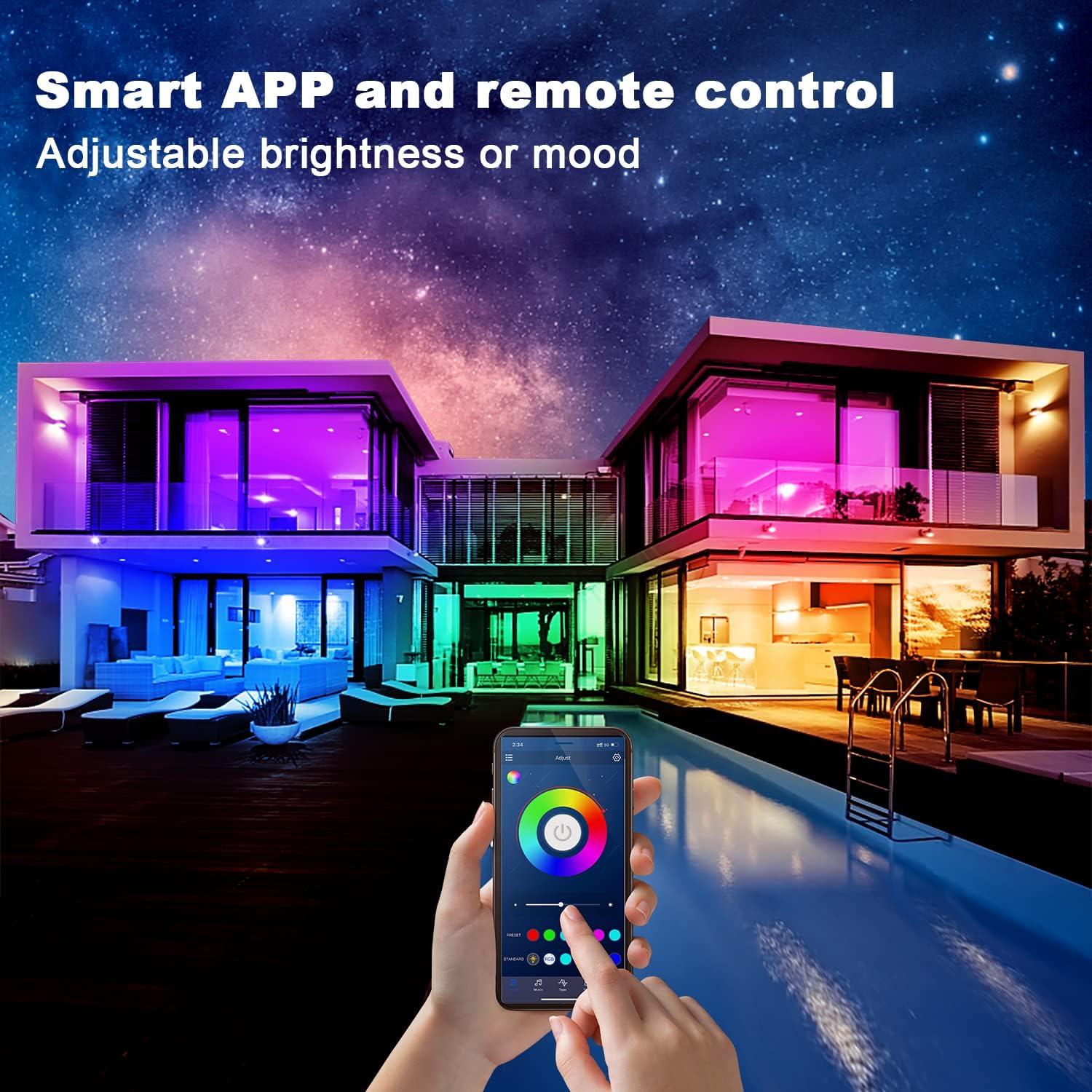 Tiras LED Dalattin 200 m RGB con control APP y remoto