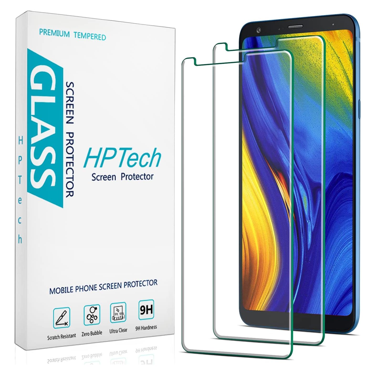 Protector de Pantalla Vidrio Templado HPTech para LG Stylo 4 - 2 Pack