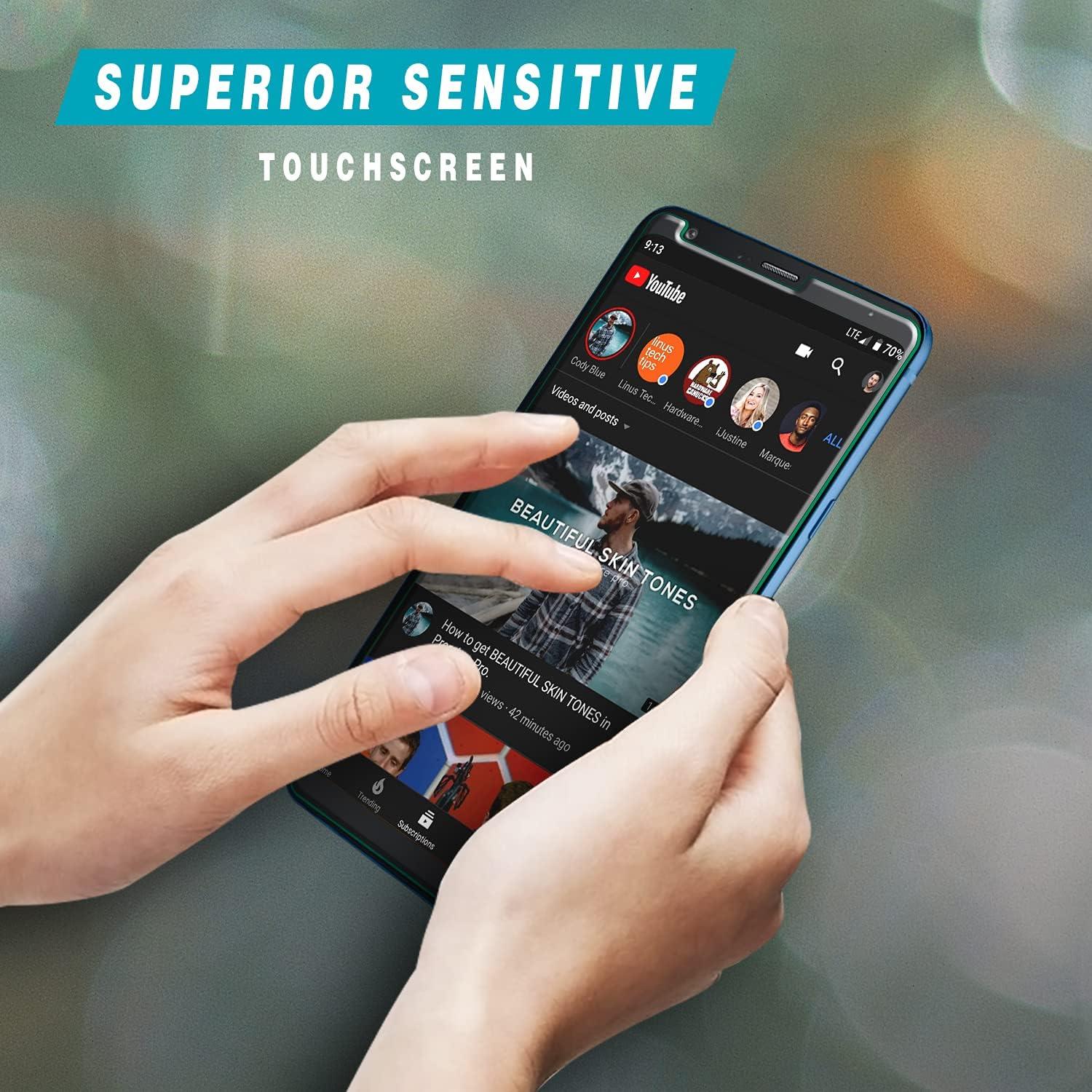 Protector de Pantalla Vidrio Templado HPTech para LG Stylo 4 - 2 Pack