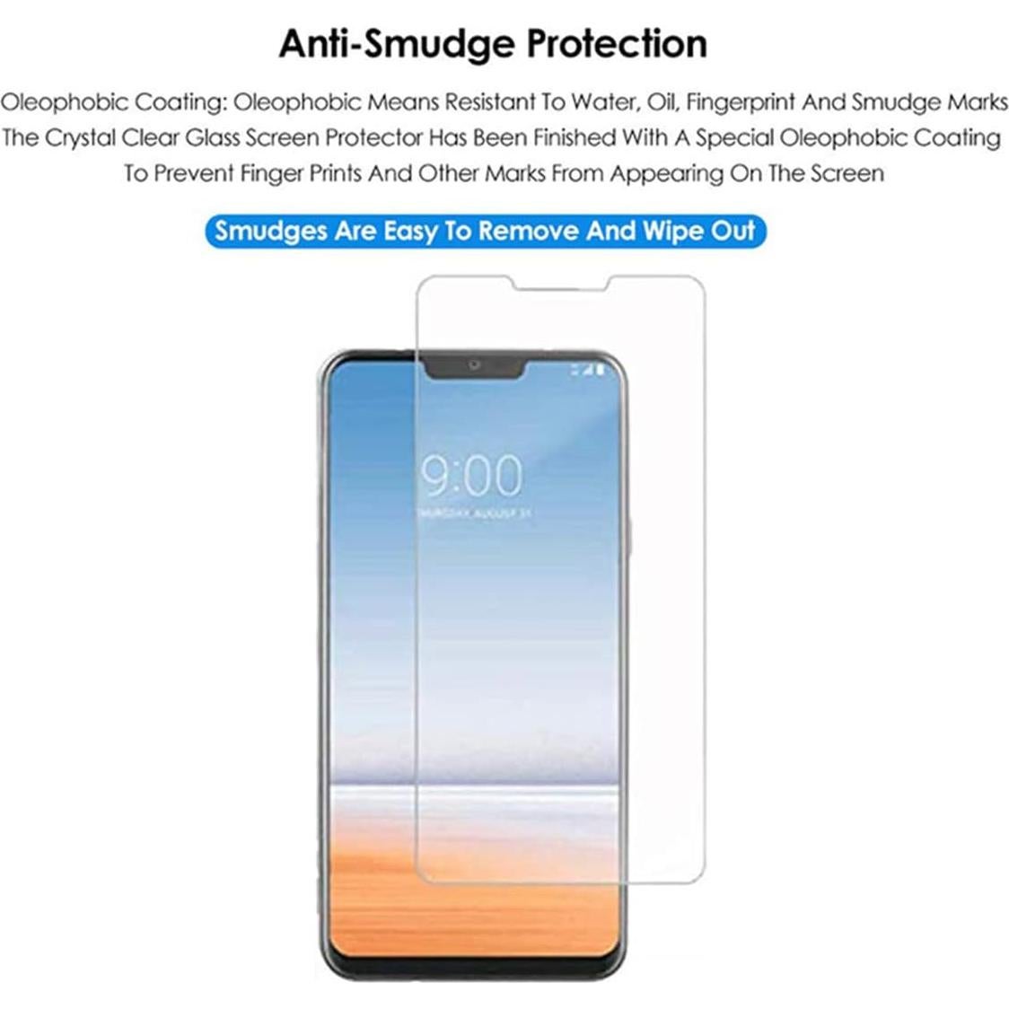Protector de Pantalla Vidrio Templado YJ117 para LG G7 Thinq - 2 Pcs