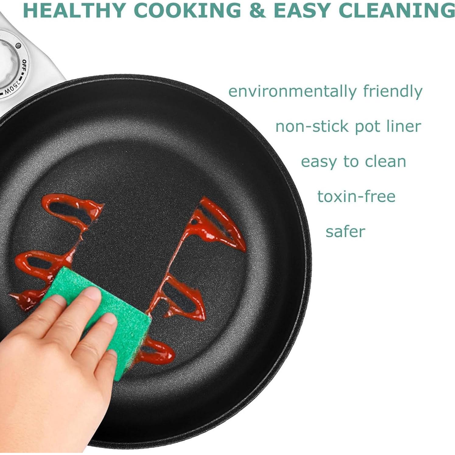 Olla Eléctrica Dezin 1.5L Antiadherente Rosa para Fideos