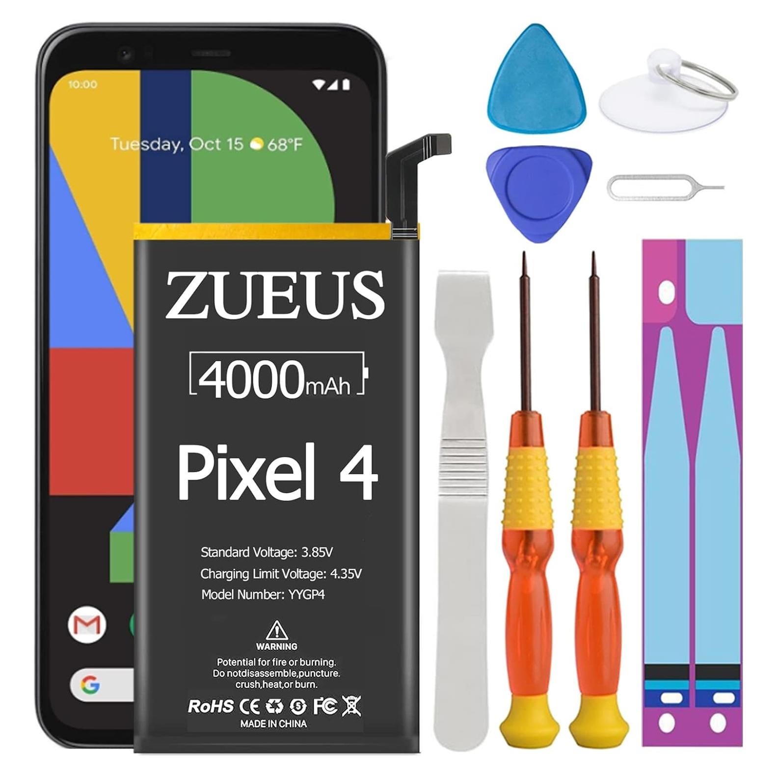 Batería Reemplazo Google Pixel 4 4000mAh Li-Polímero con Kit