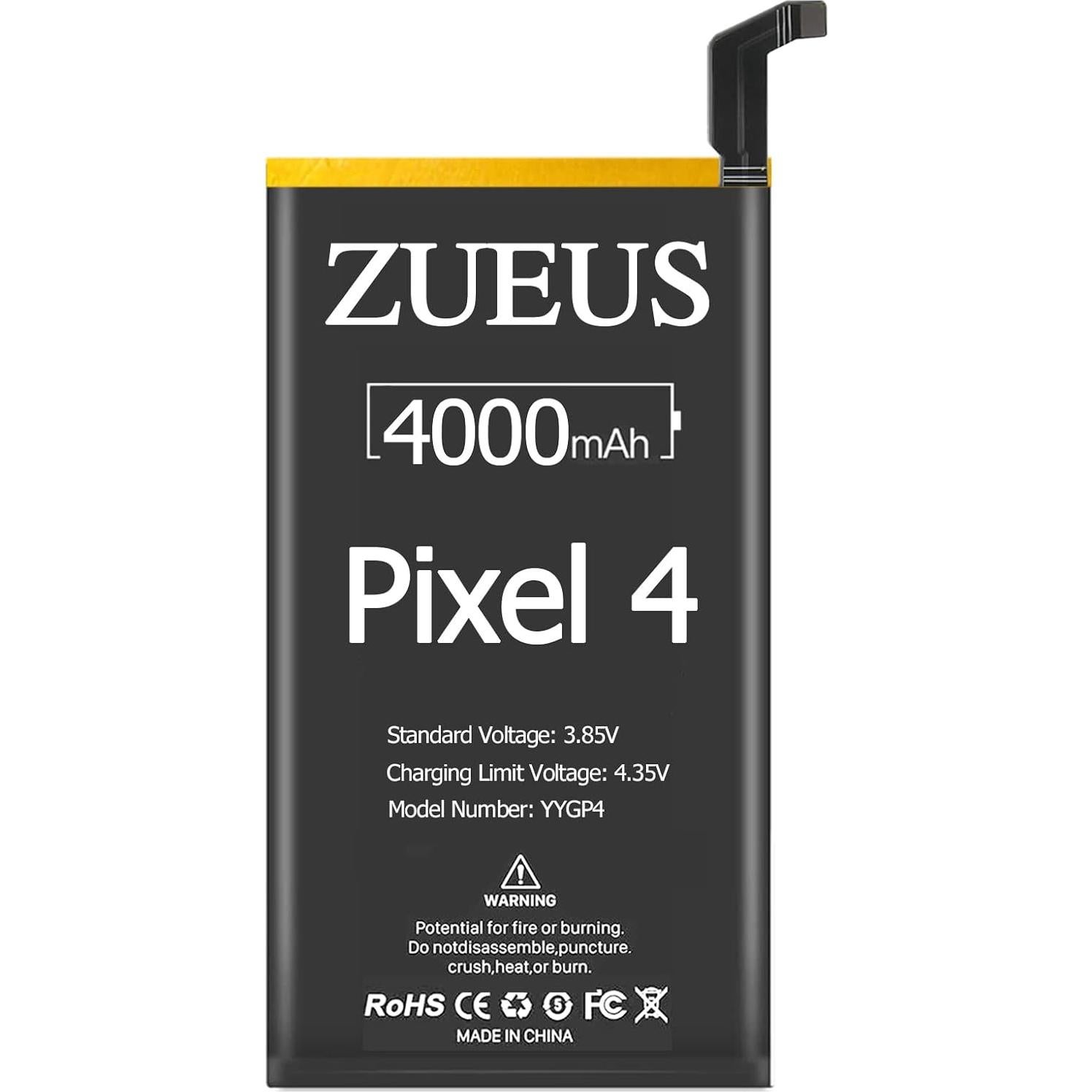 Batería Reemplazo Google Pixel 4 4000mAh Li-Polímero con Kit